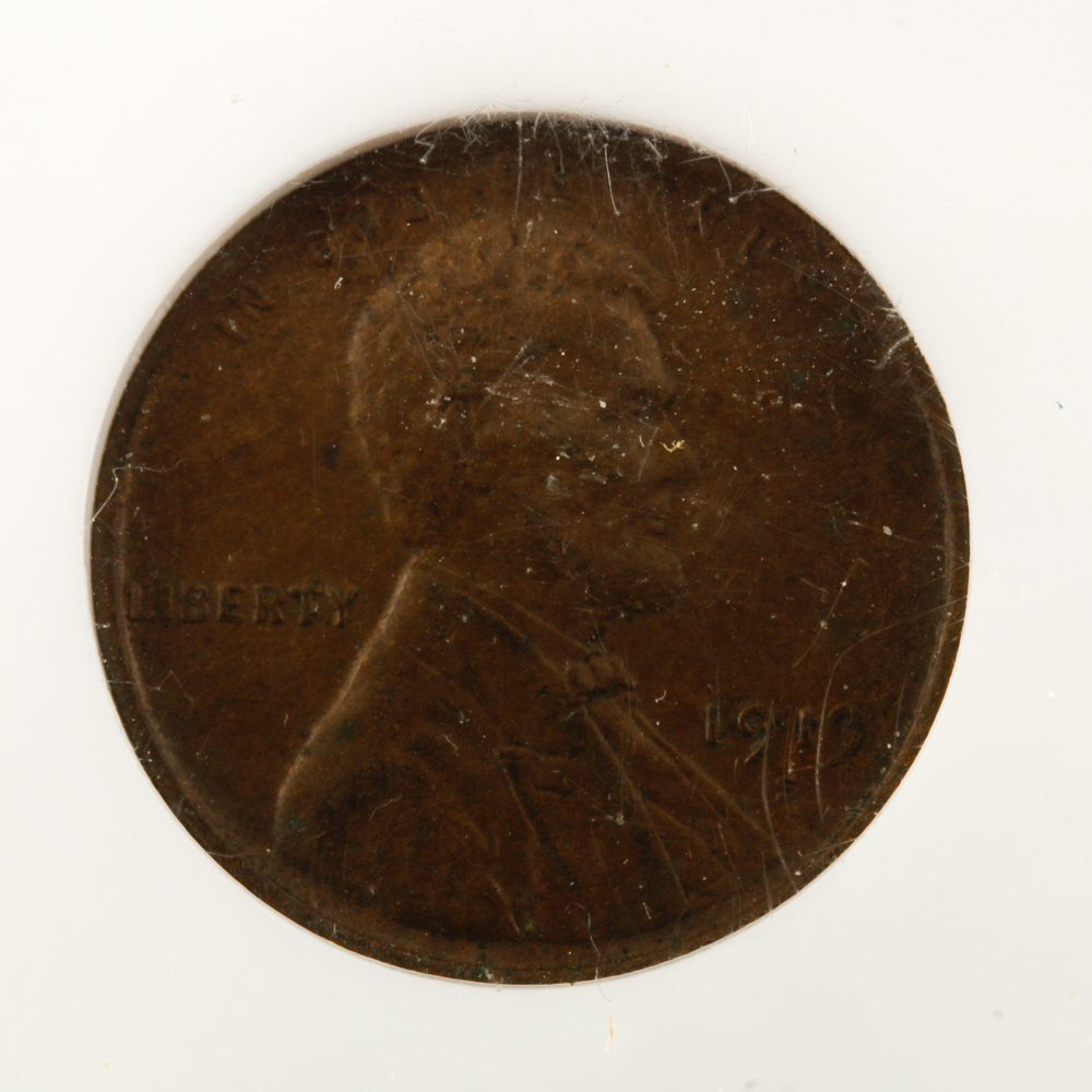 Five Encapsulated Wheat Cents