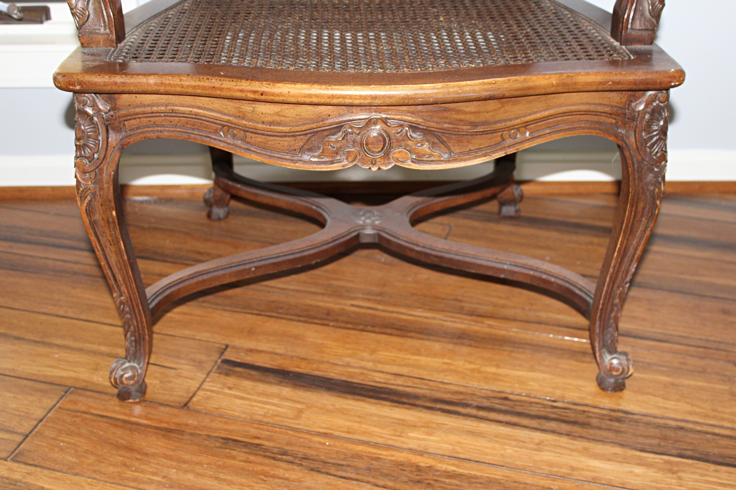 Louis XV Style Cane Armchair