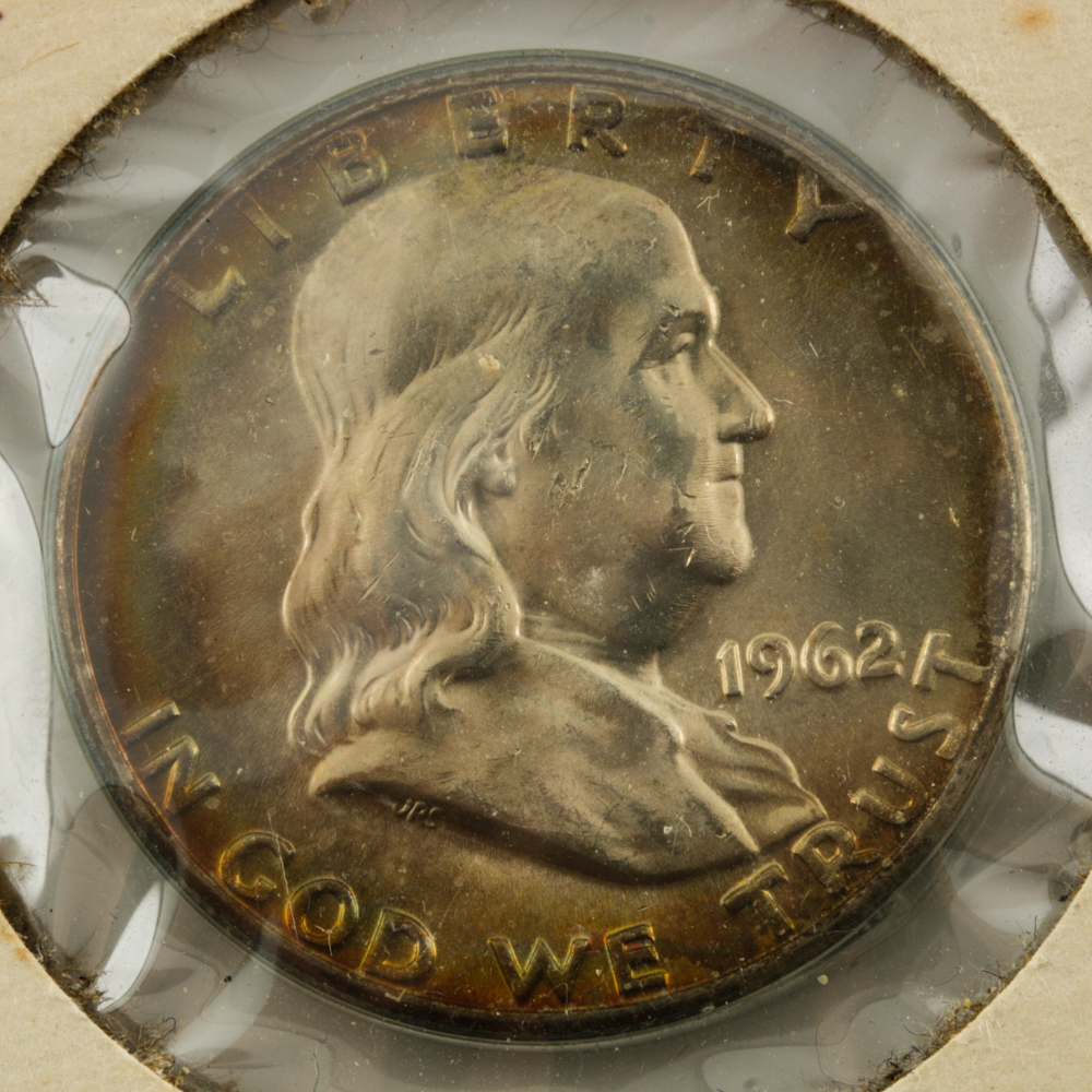 1956, 1962-D, 1963 Franklin Half Dollar