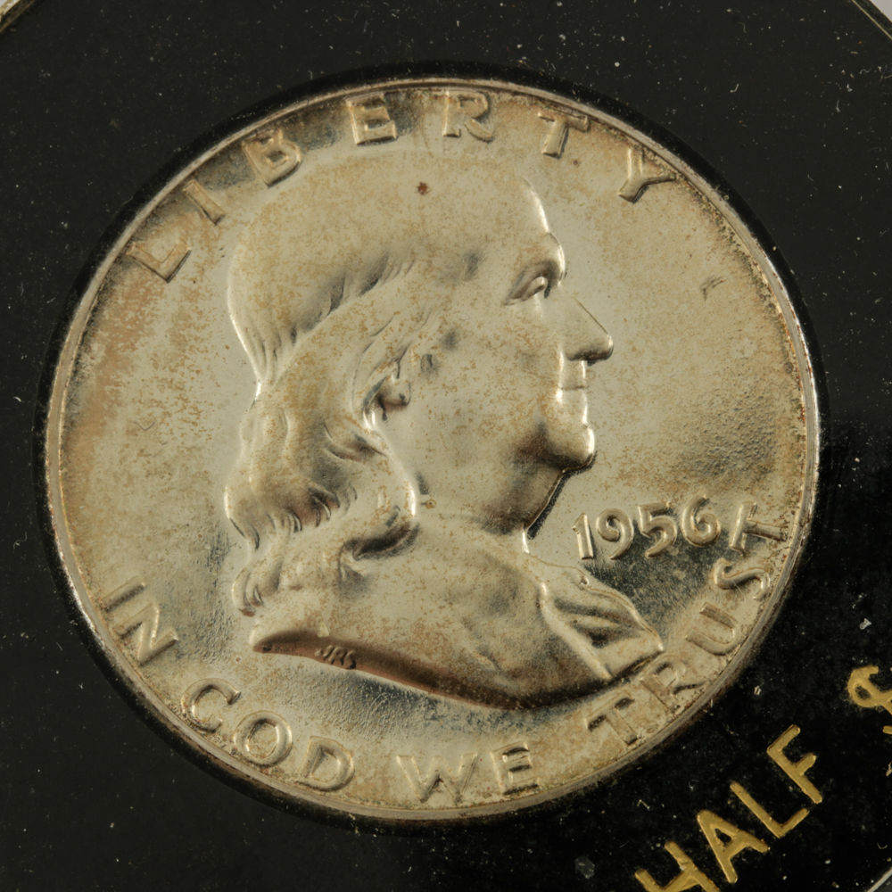 1956, 1962-D, 1963 Franklin Half Dollar