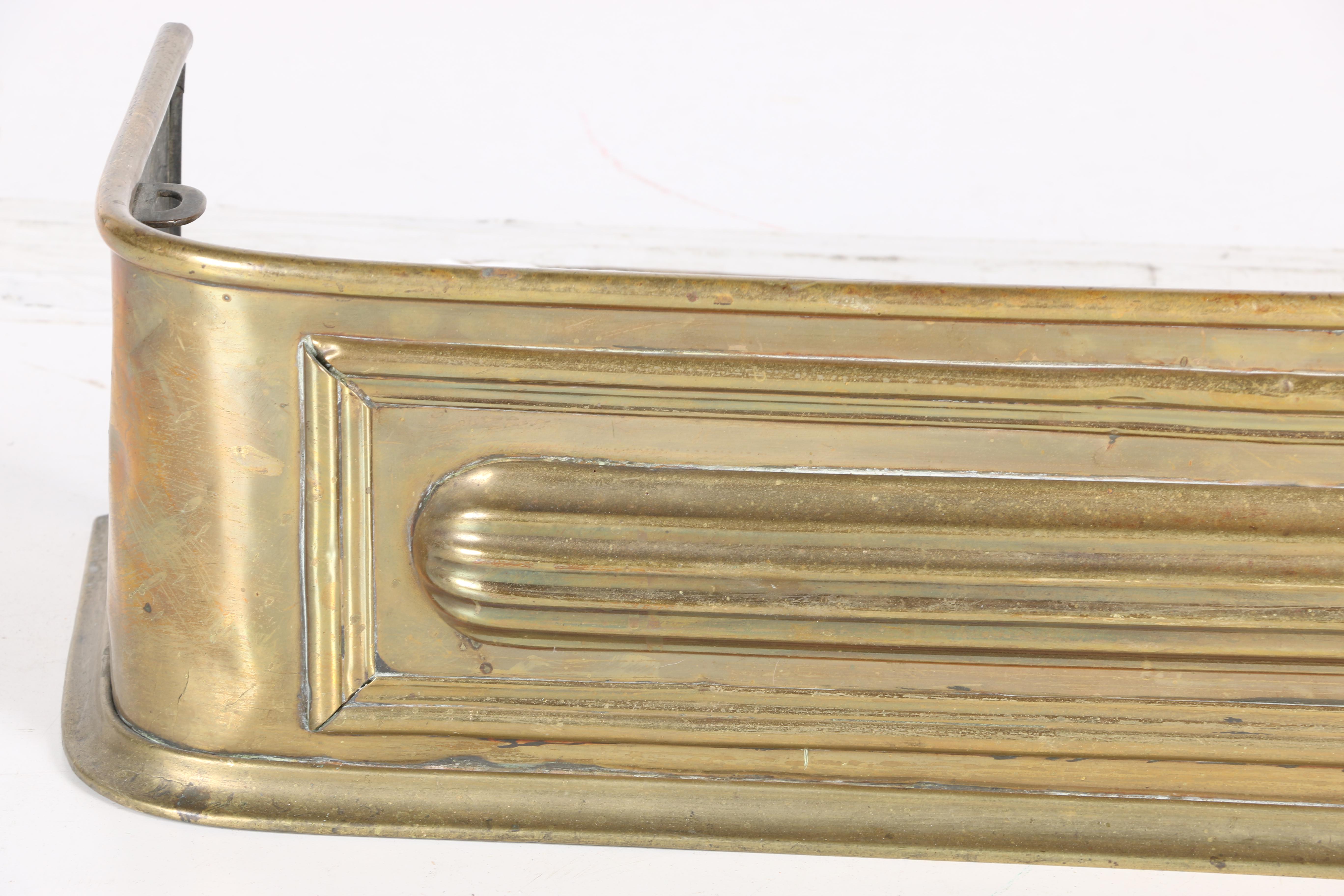 Victorian Brass Fire Fender