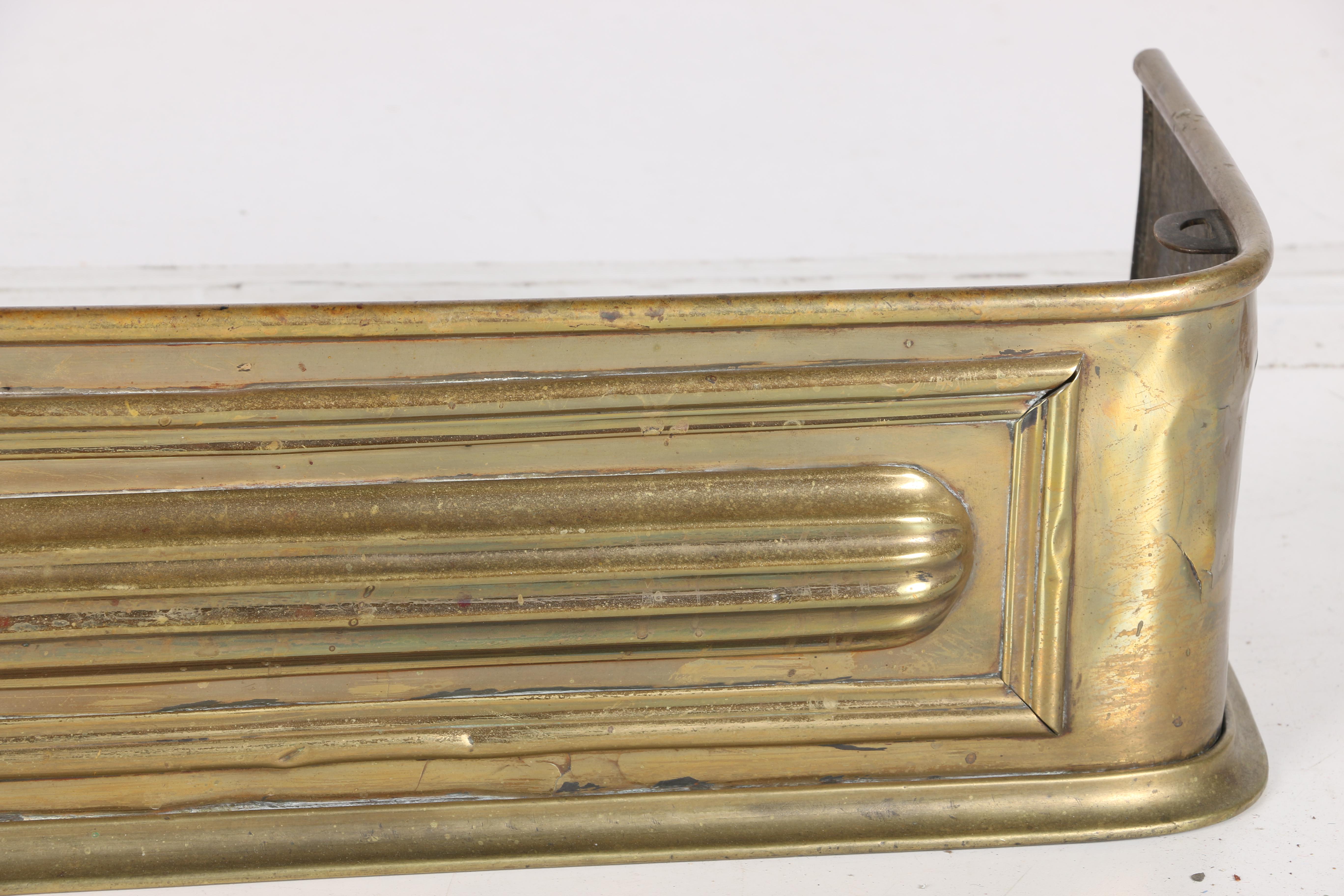 Victorian Brass Fire Fender