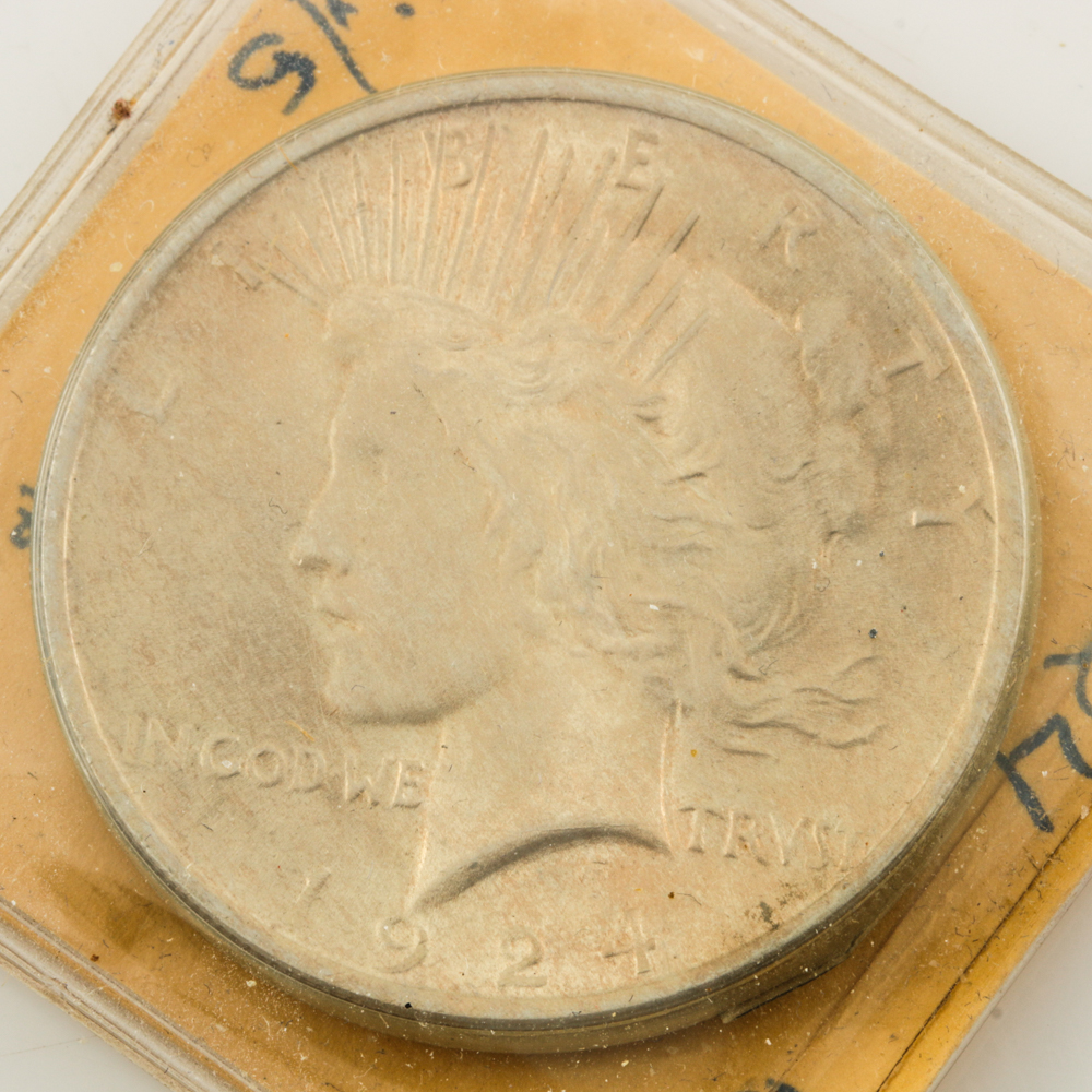 1922 and 1924 Peace Dollars