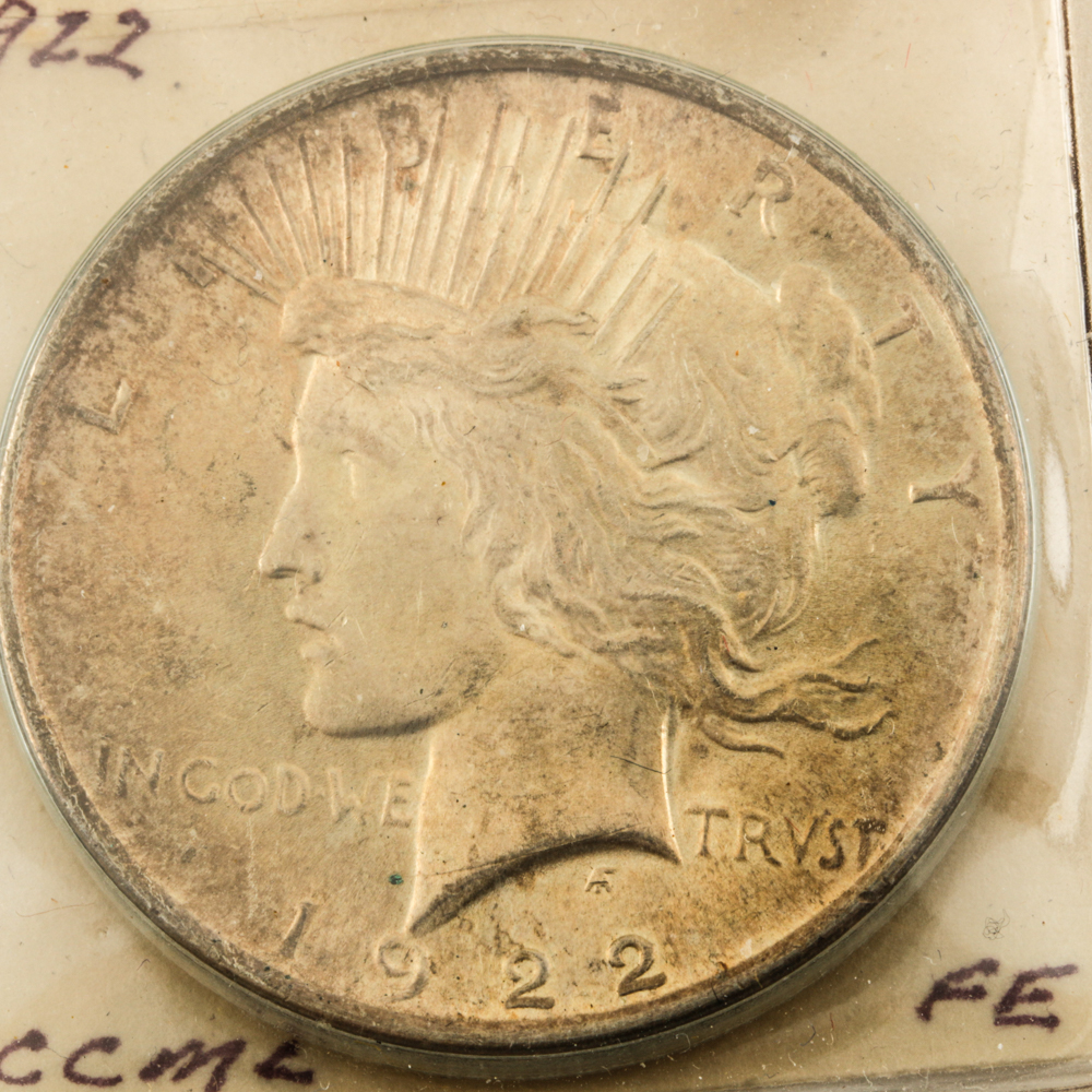1922 and 1924 Peace Dollars