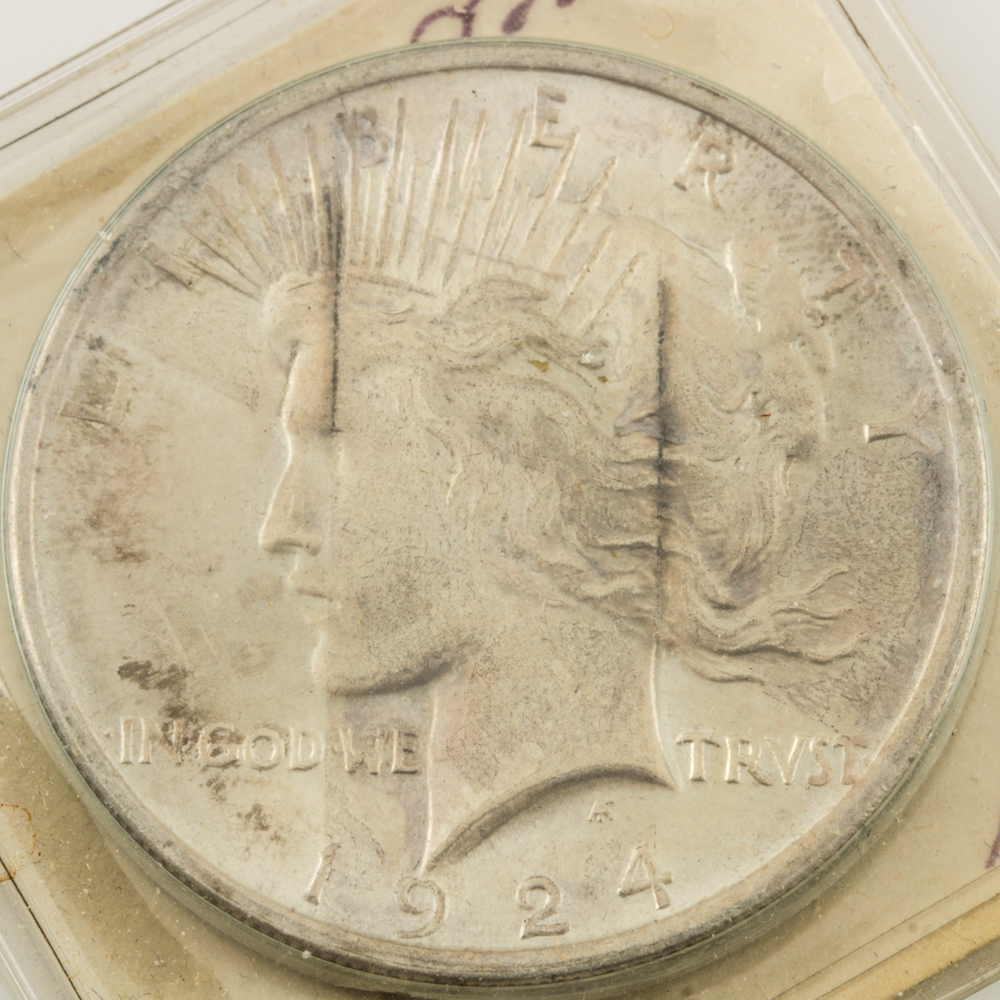 1922 and 1924 Peace Dollars