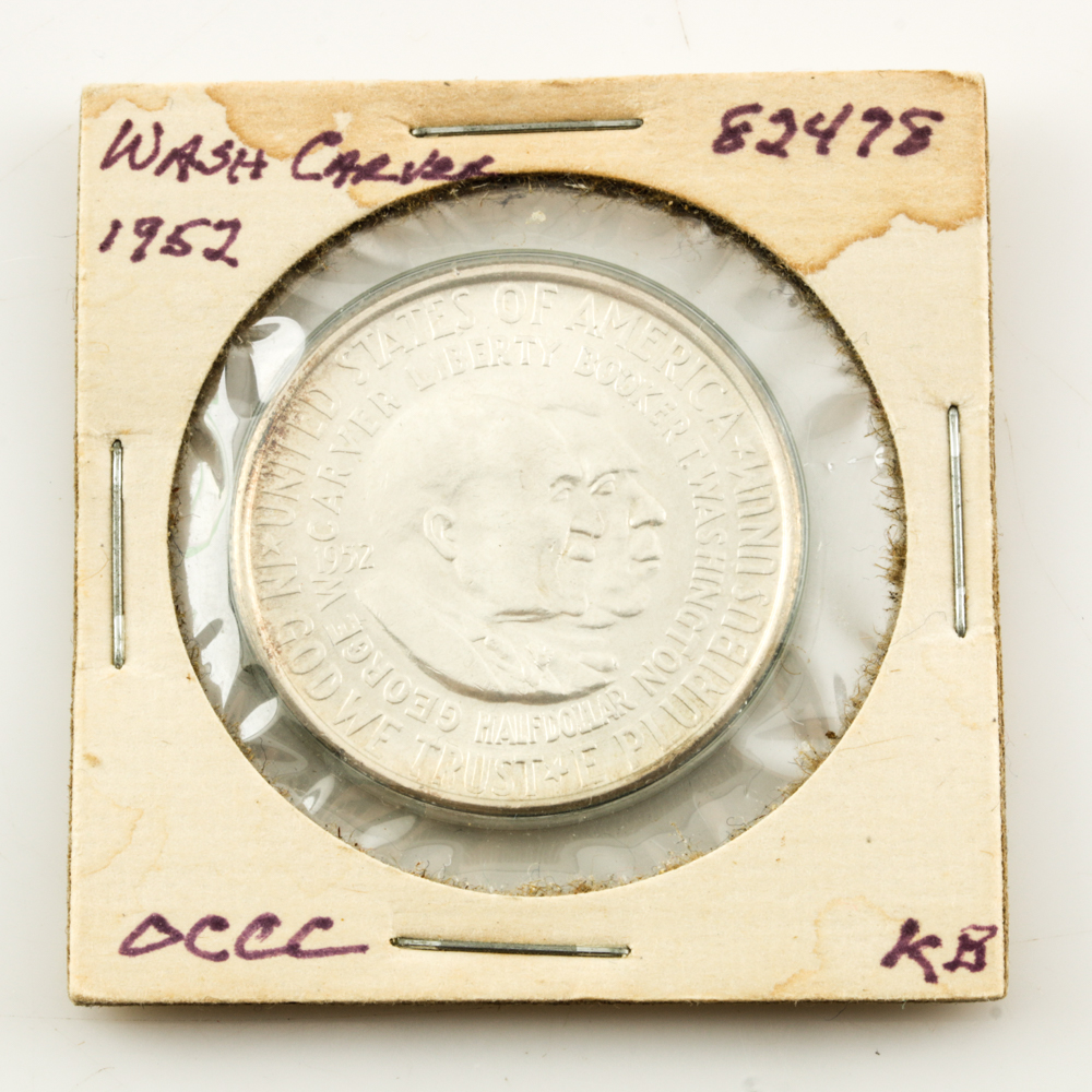 1952 Silver Commemorative Washington-Carver Half Dollar