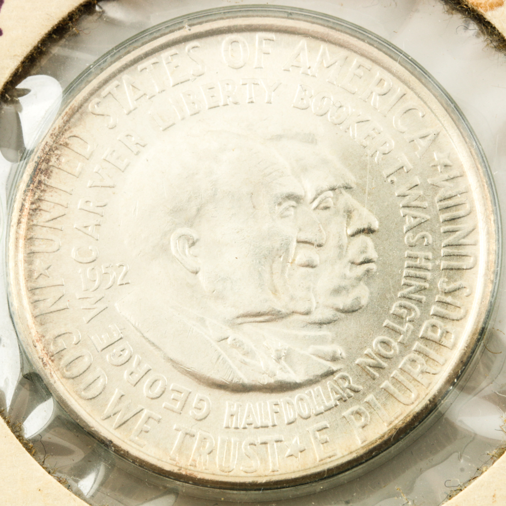 1952 Silver Commemorative Washington-Carver Half Dollar