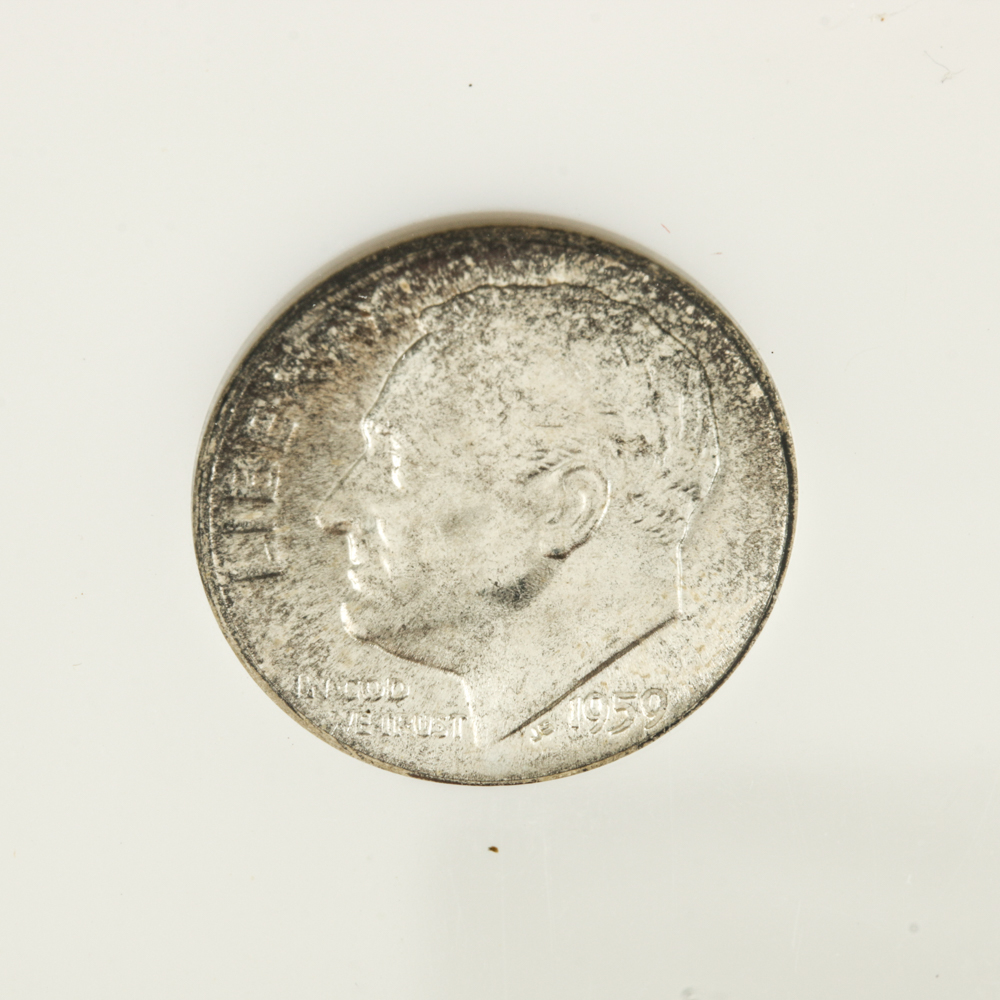 Encapsulated 1959 D Roosevelt Silver Dime
