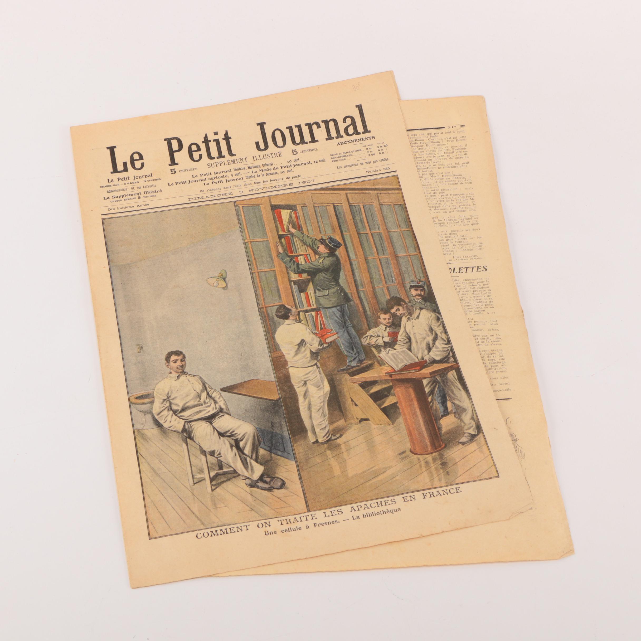 November 3, 1907 Issue of "Le Petit Journal"