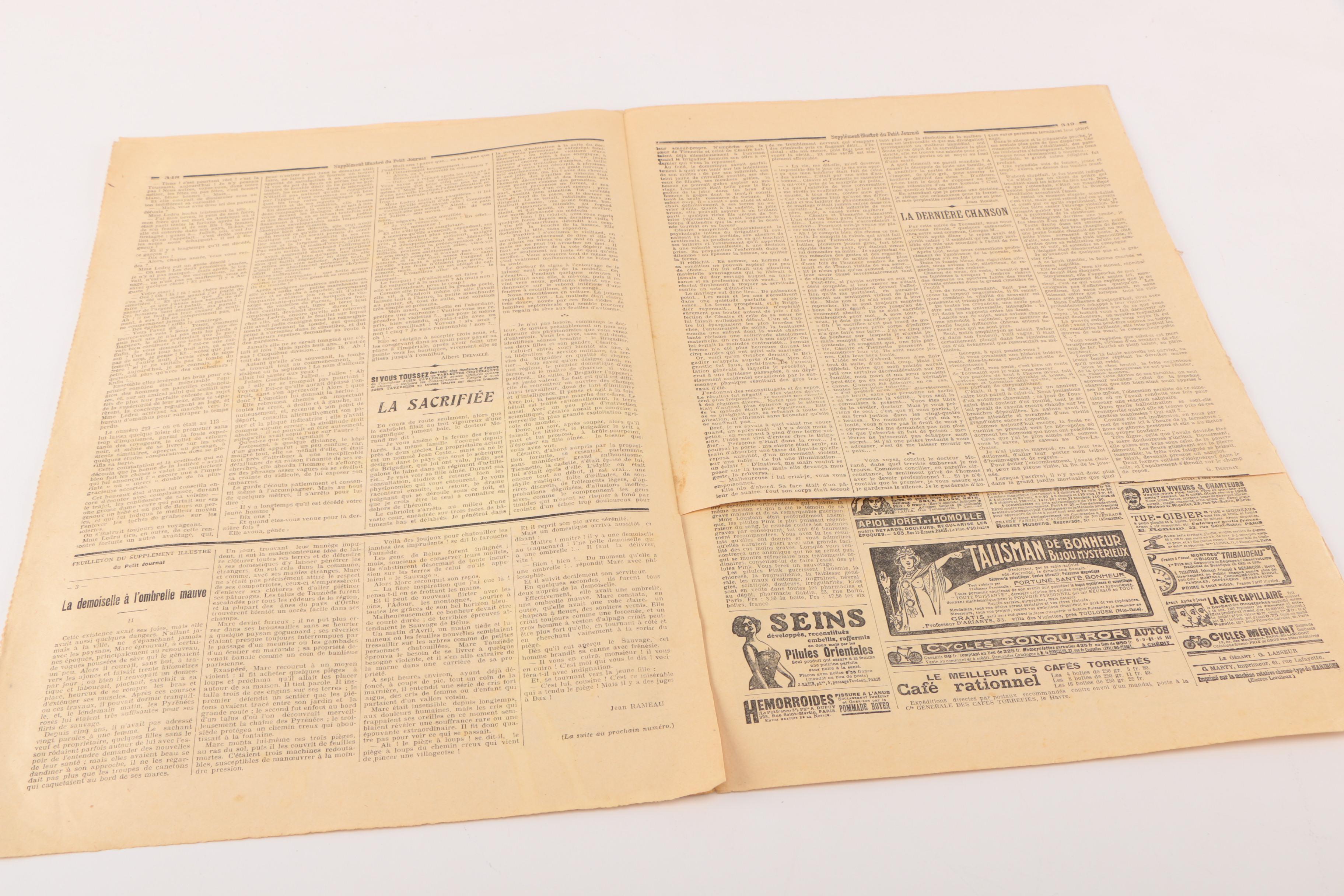 November 3, 1907 Issue of "Le Petit Journal"