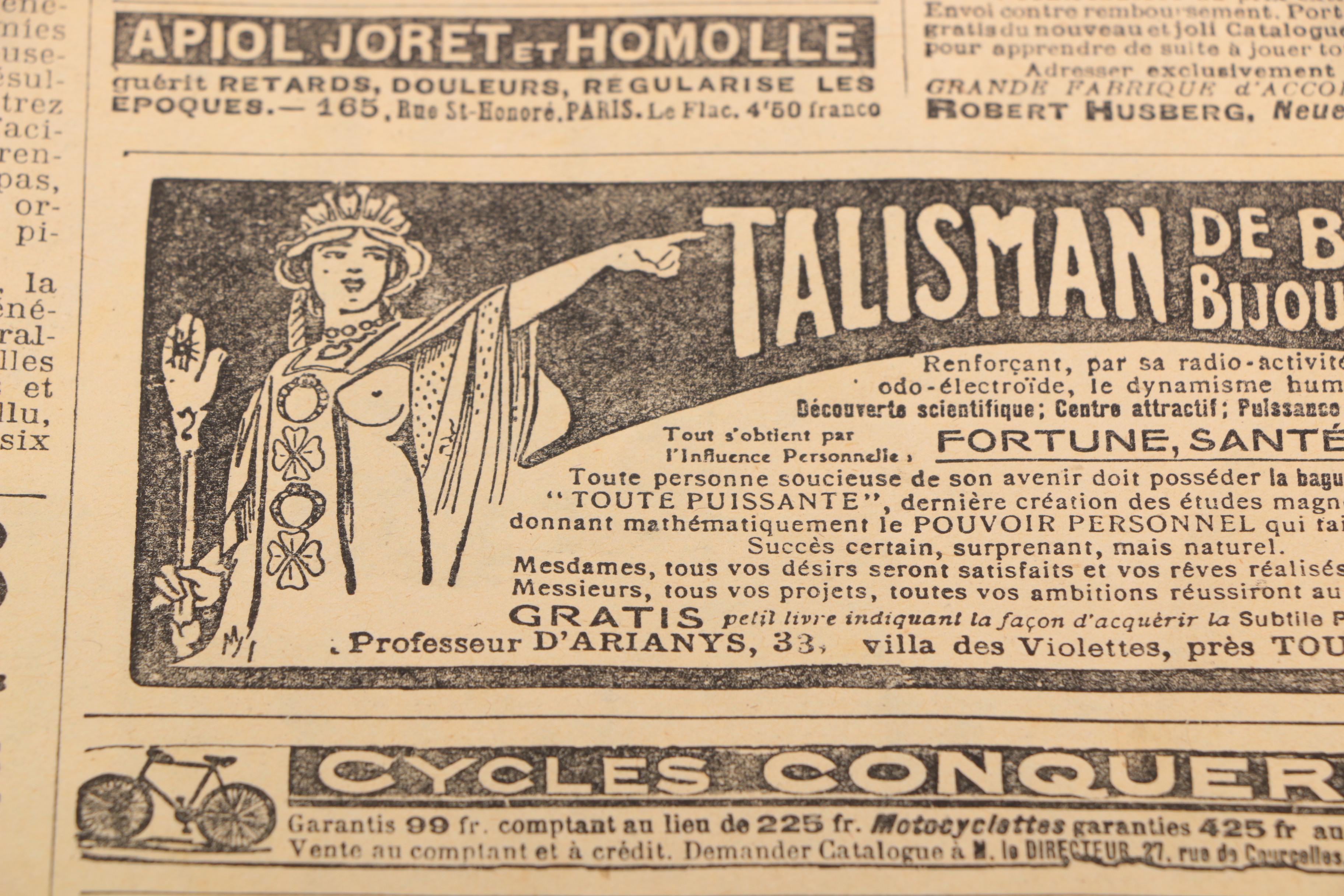 November 3, 1907 Issue of "Le Petit Journal"