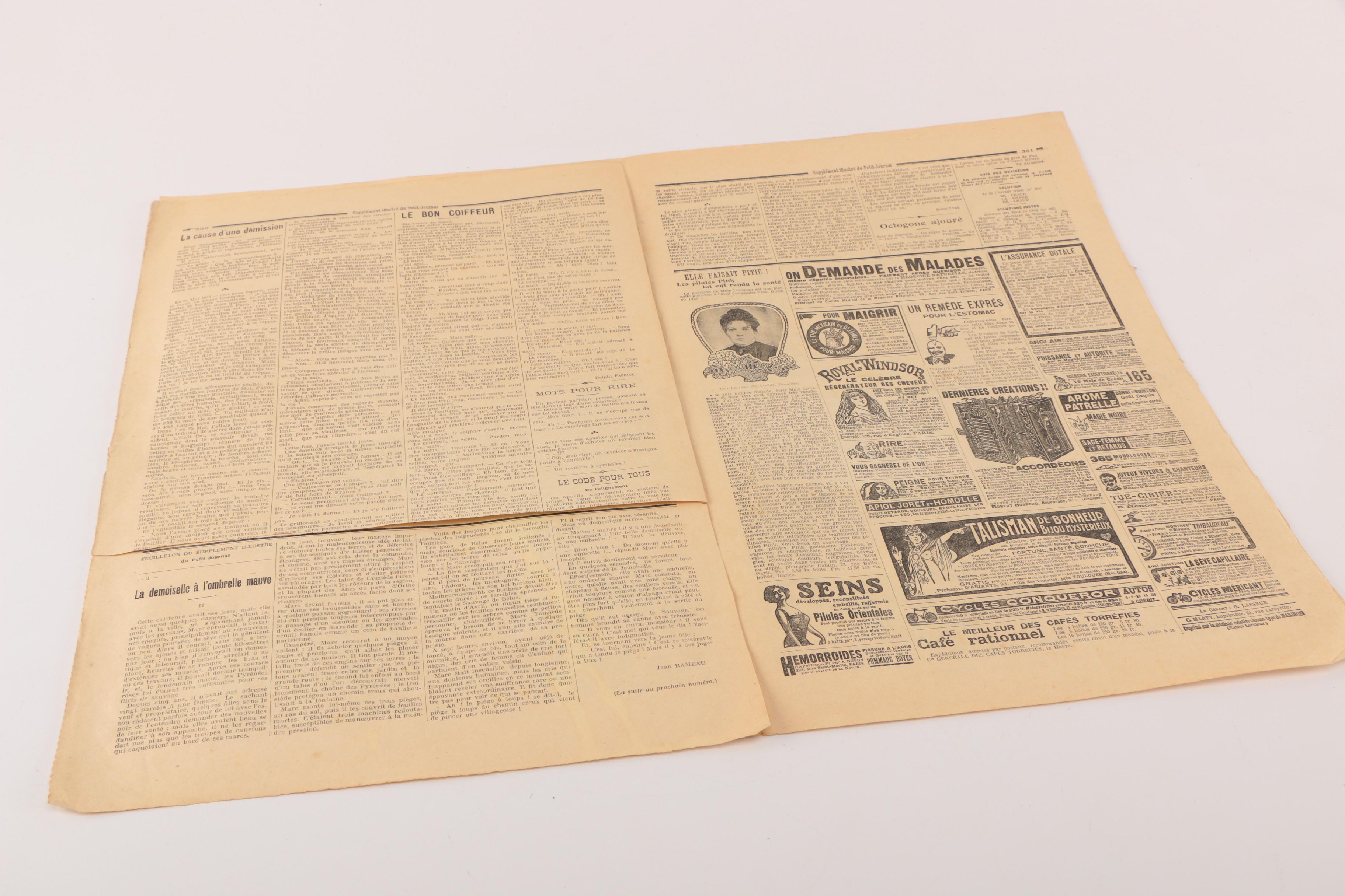 November 3, 1907 Issue of "Le Petit Journal"