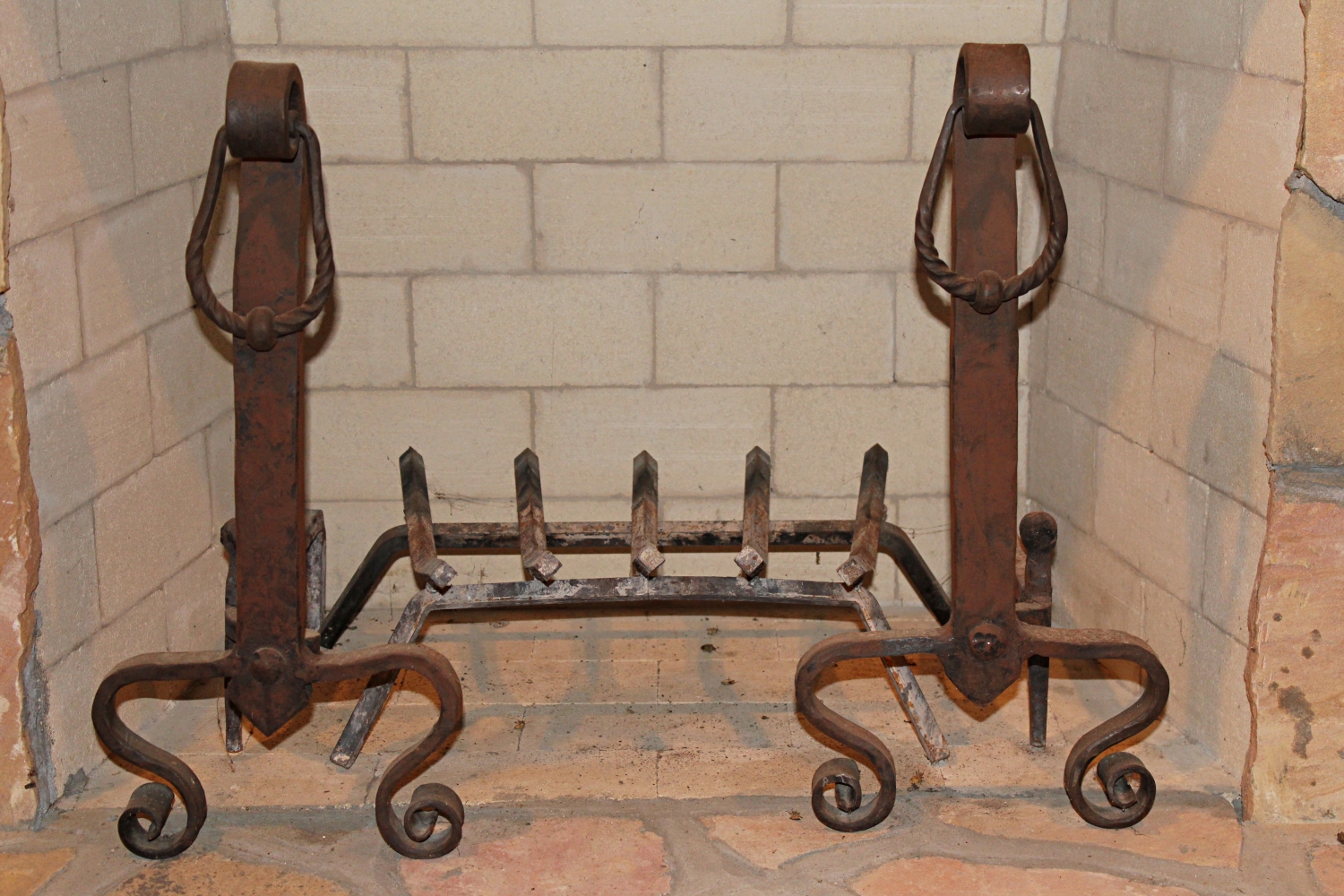 Rustic Andirons