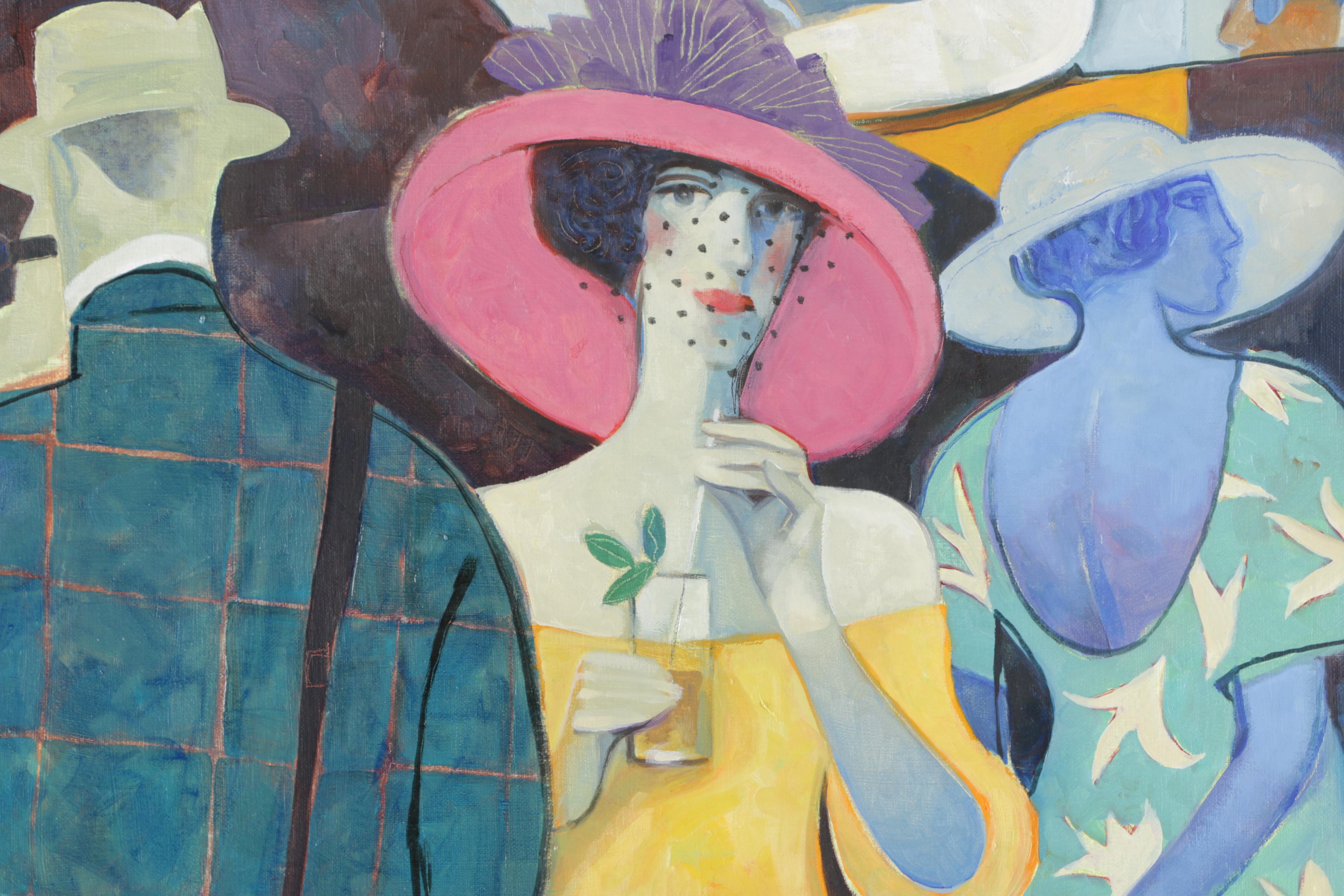 Gary Kelley Oil Painting on Canvas for the 128 Kentucky Oaks Race