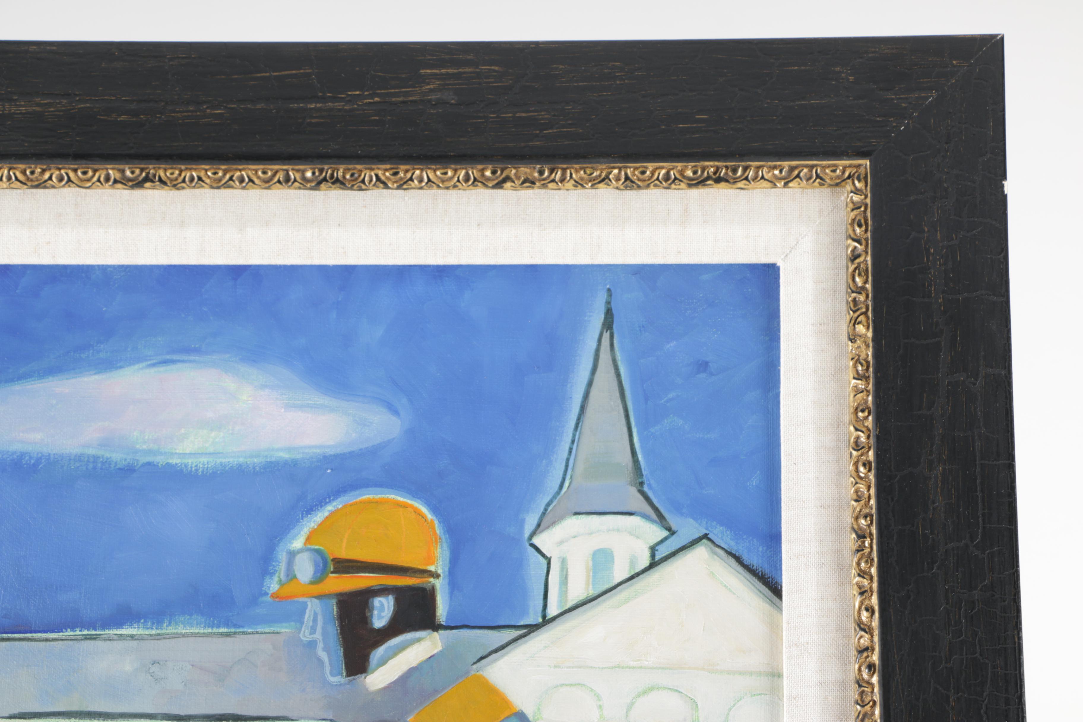 Gary Kelley Oil Painting on Canvas for the 128 Kentucky Oaks Race