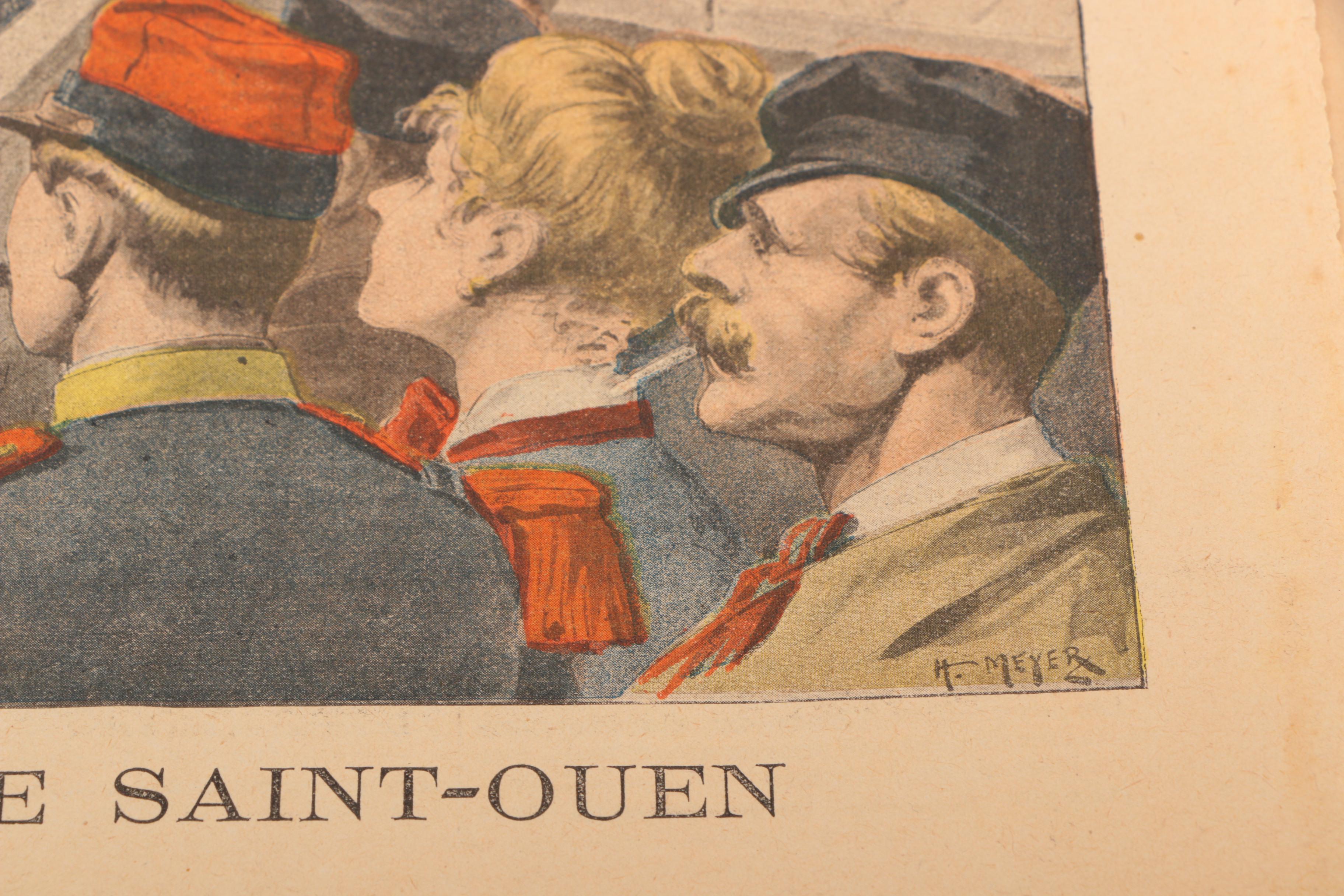 Late 19th Century French Newspaper "Le Petit Journal" November 1898 "Le Jeune Sauvage De Saint-Ouen"