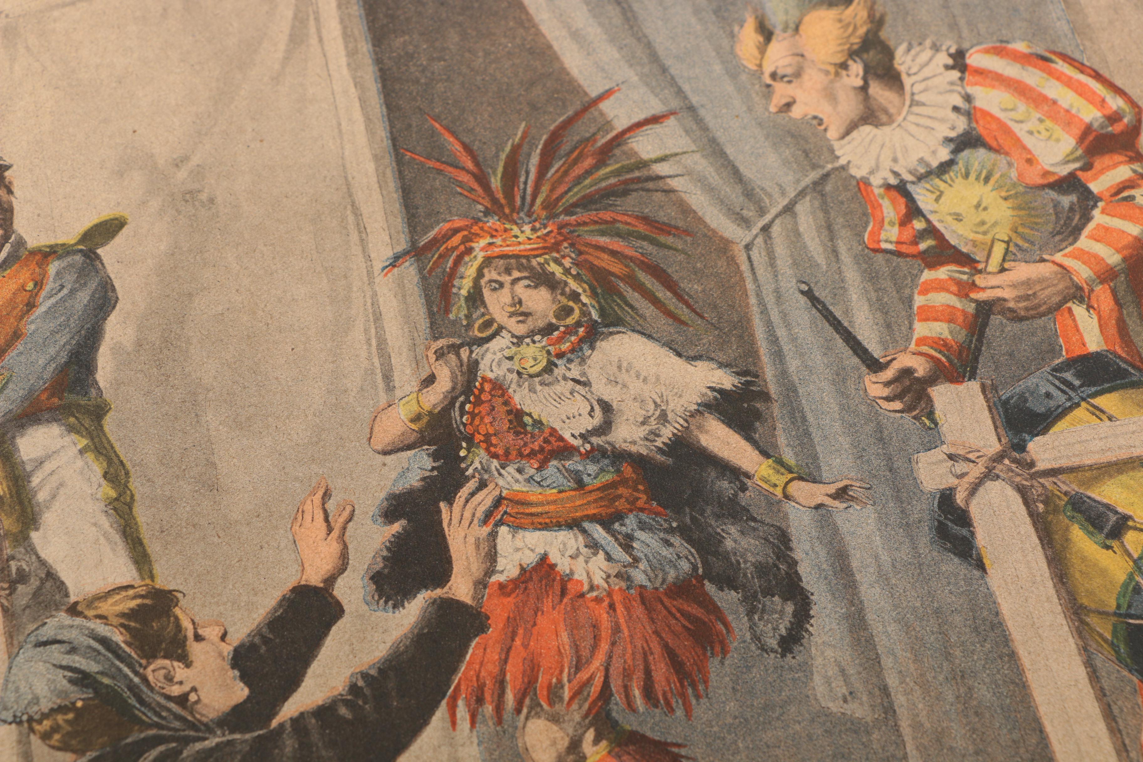 Late 19th Century French Newspaper "Le Petit Journal" November 1898 "Le Jeune Sauvage De Saint-Ouen"