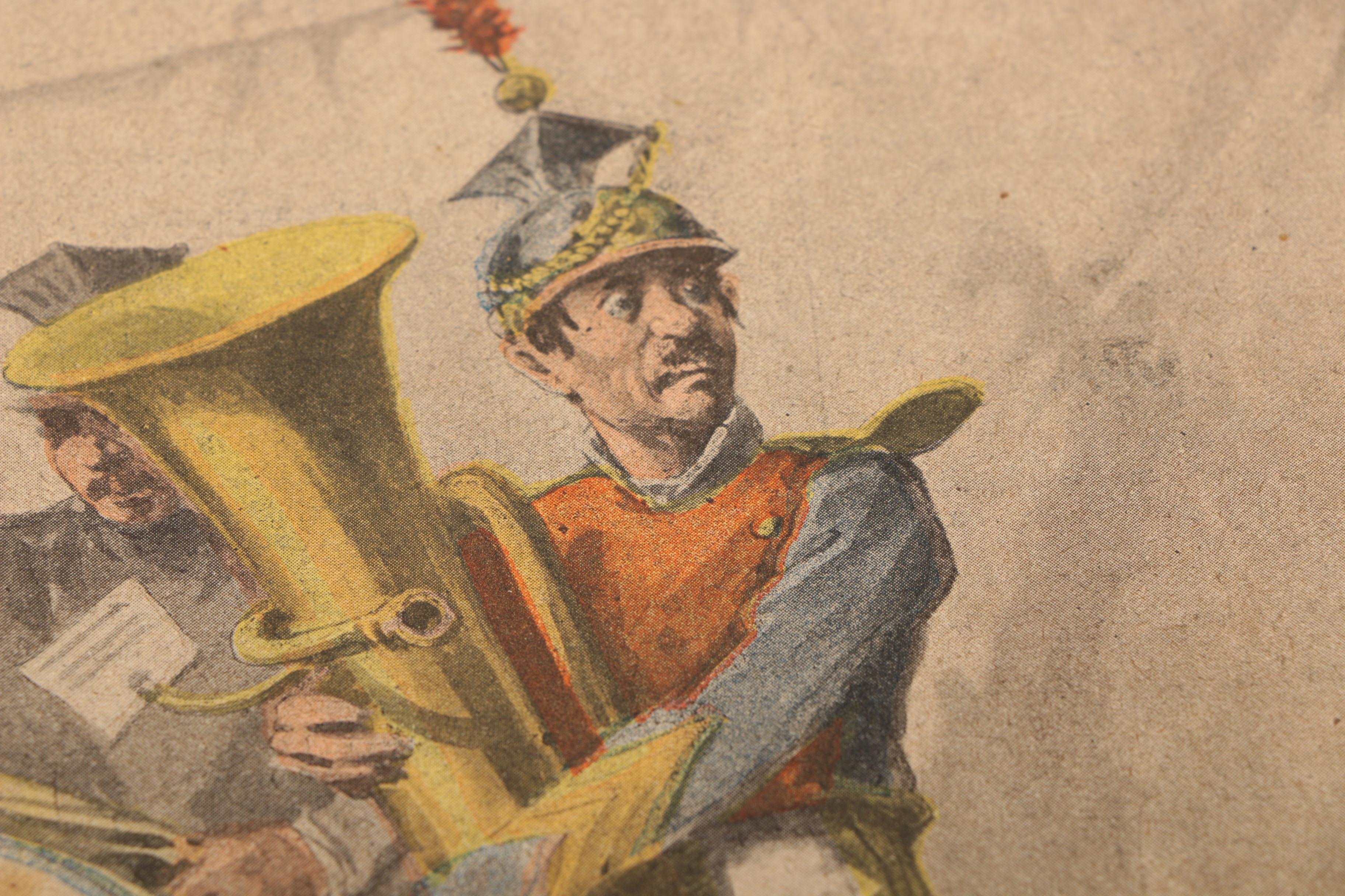 Late 19th Century French Newspaper "Le Petit Journal" November 1898 "Le Jeune Sauvage De Saint-Ouen"