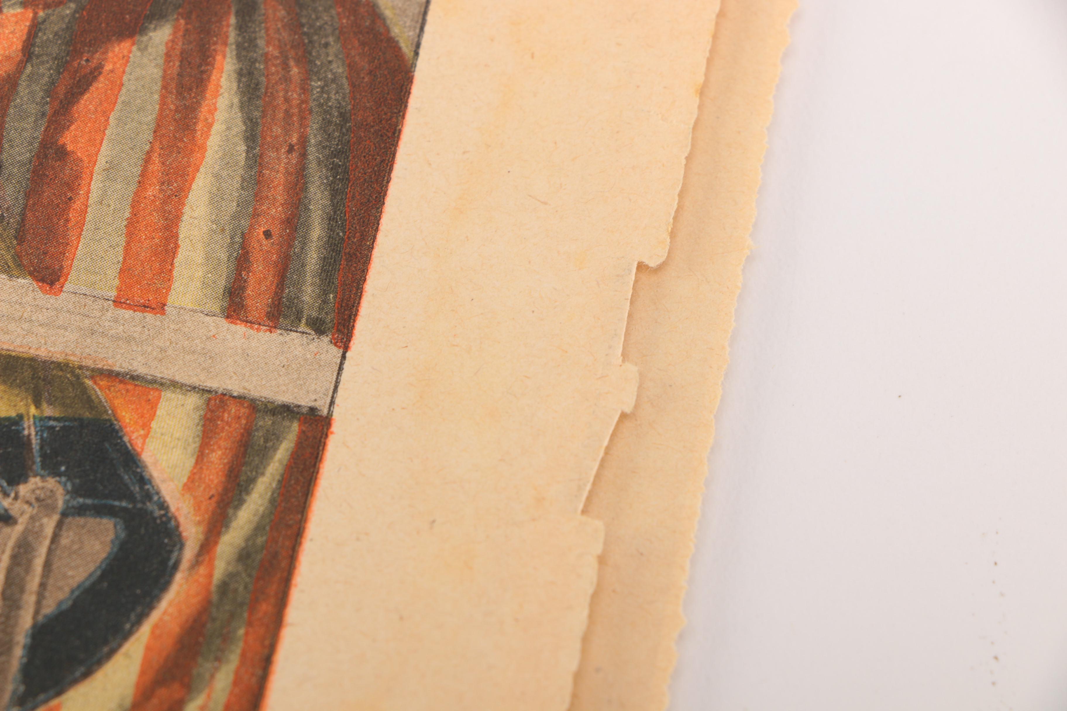 Late 19th Century French Newspaper "Le Petit Journal" November 1898 "Le Jeune Sauvage De Saint-Ouen"