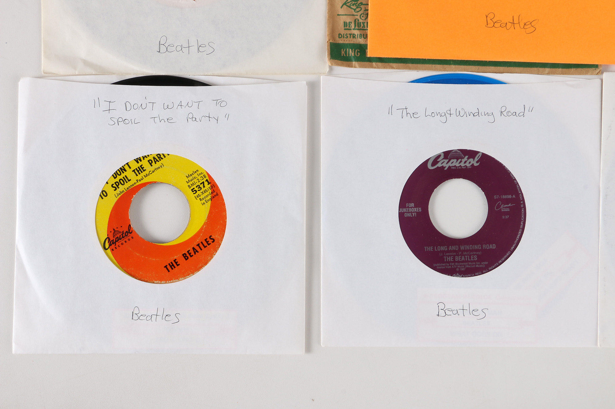 20 Beatles 45 rpm Singles