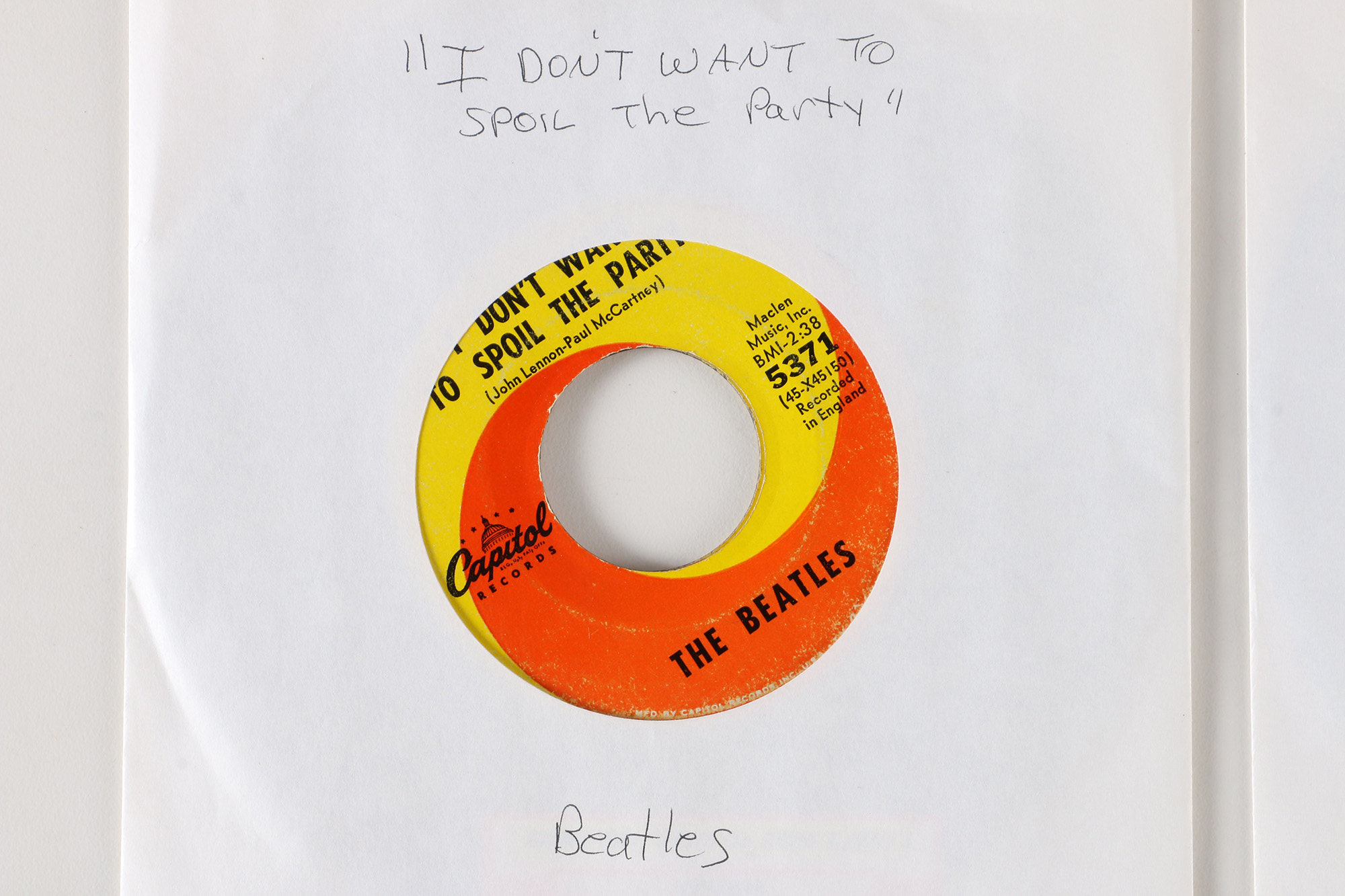 20 Beatles 45 rpm Singles