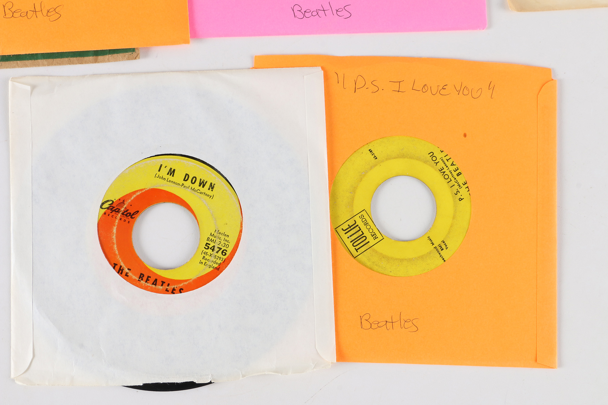 20 Beatles 45 rpm Singles