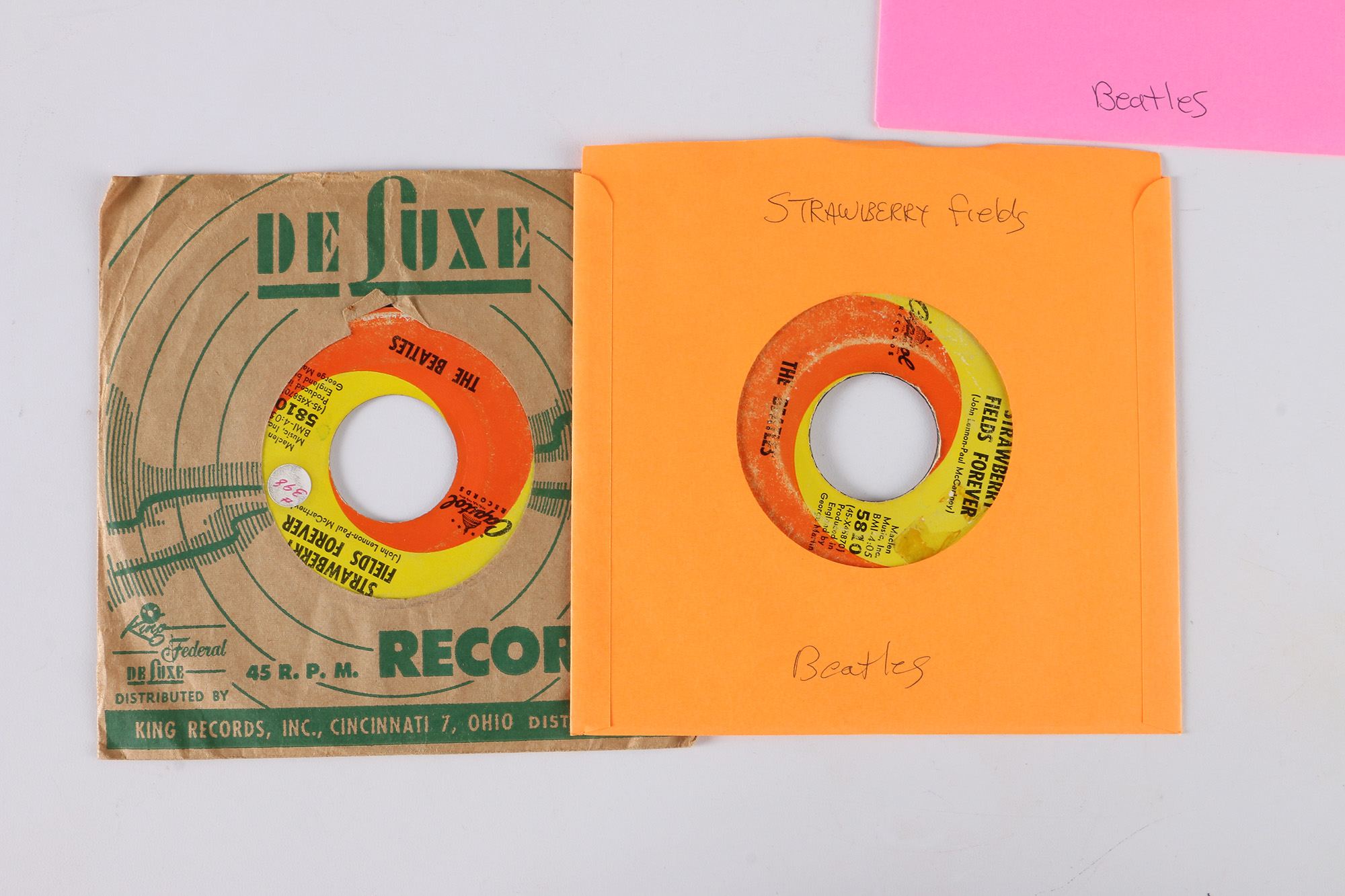 20 Beatles 45 rpm Singles