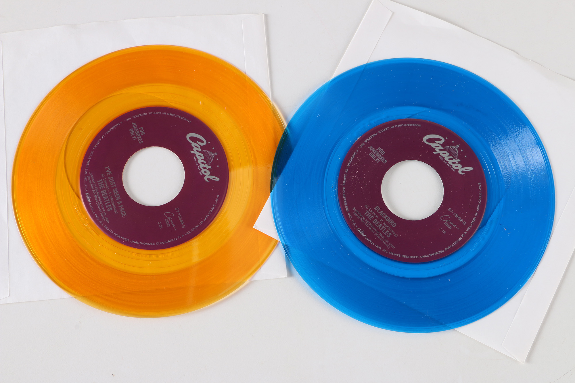 20 Beatles 45 rpm Singles