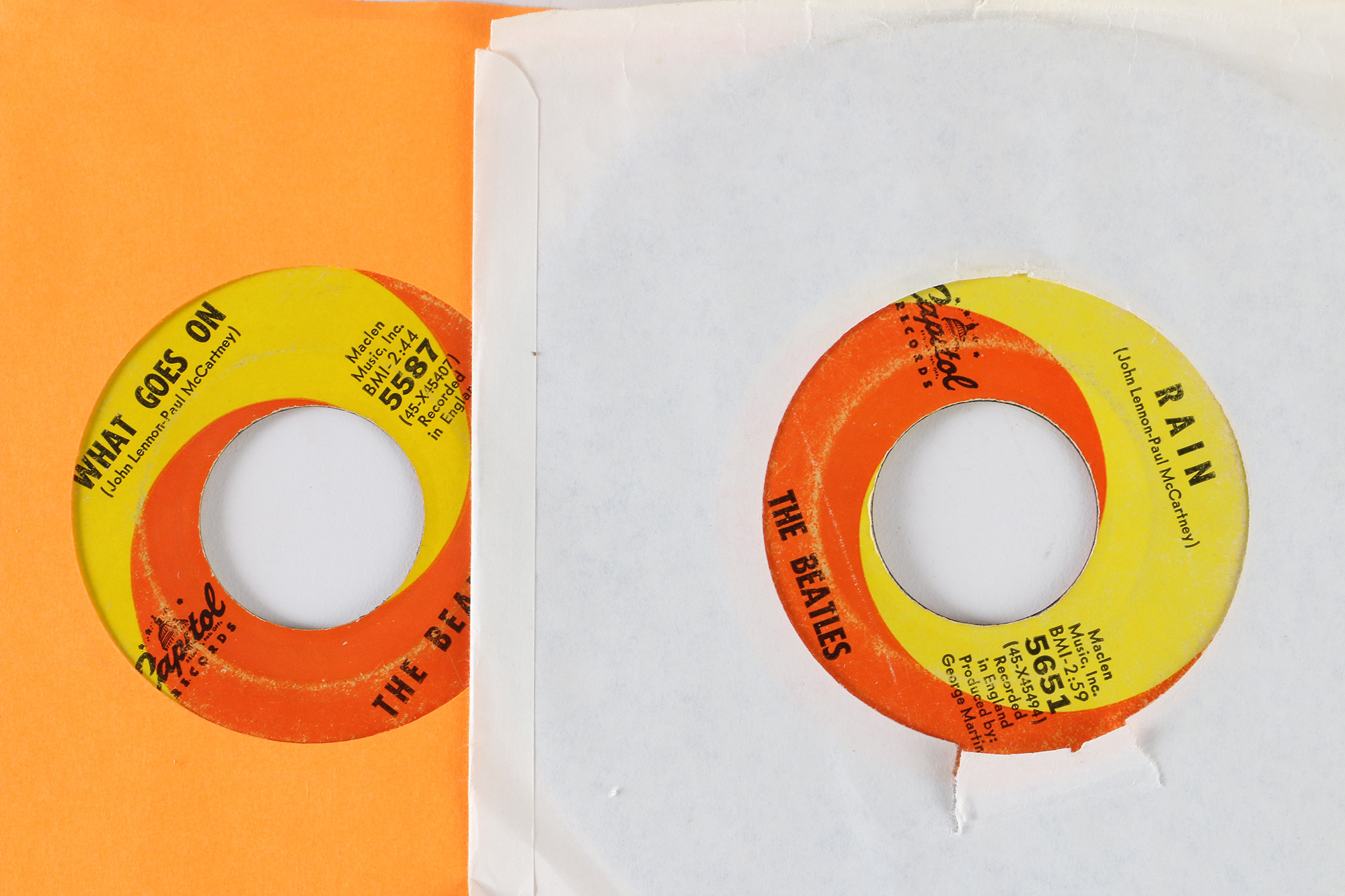 20 Beatles 45 rpm Singles