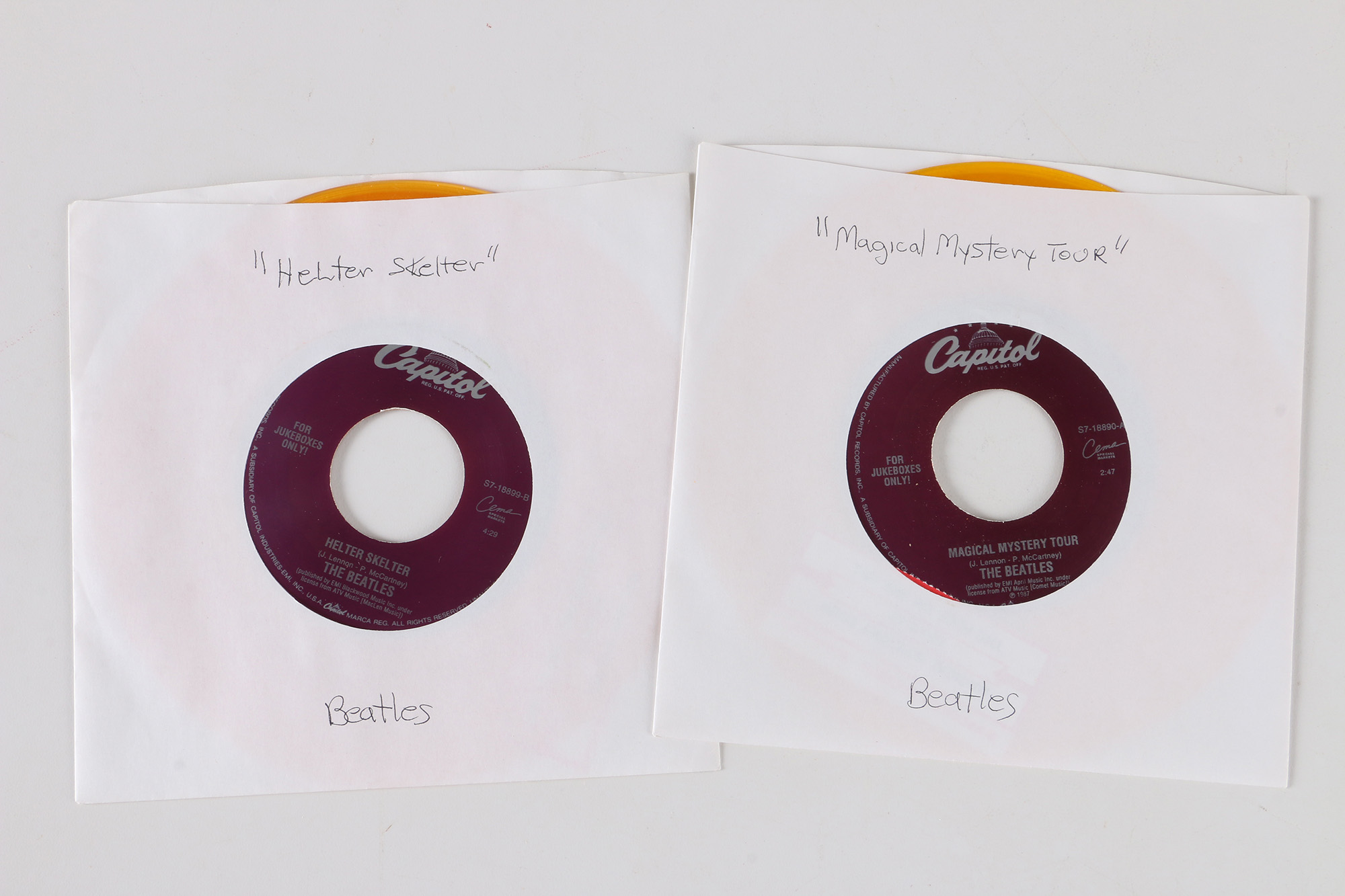 20 Beatles 45 rpm Singles