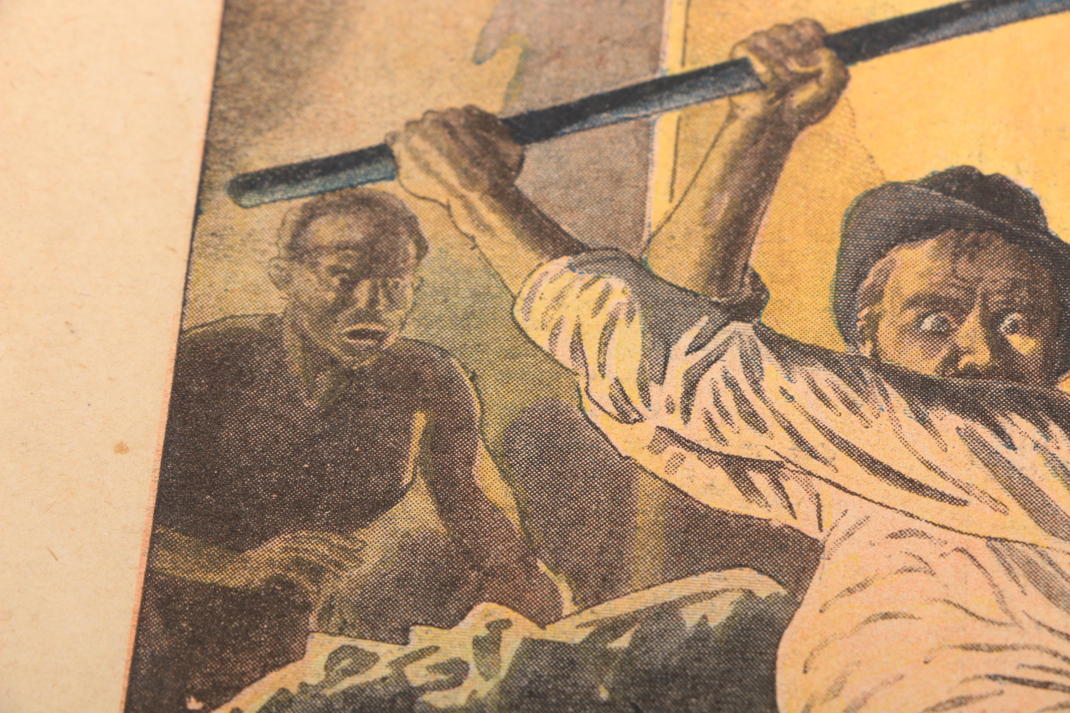 "Le Petit Journal" 1907 Page "Un Duel Terrifiant-- Deux ouvriers forgerons se battent a coups de barres de fer rougies au feu"