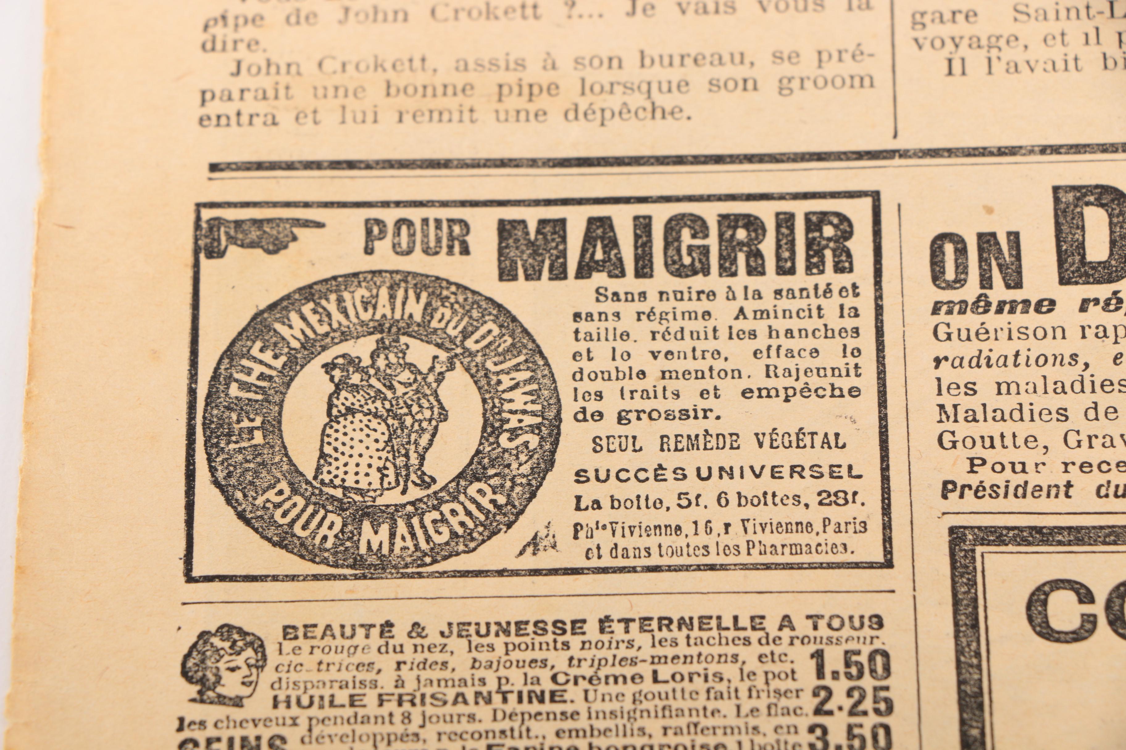 "Le Petit Journal" 1907 Page "Un Duel Terrifiant-- Deux ouvriers forgerons se battent a coups de barres de fer rougies au feu"