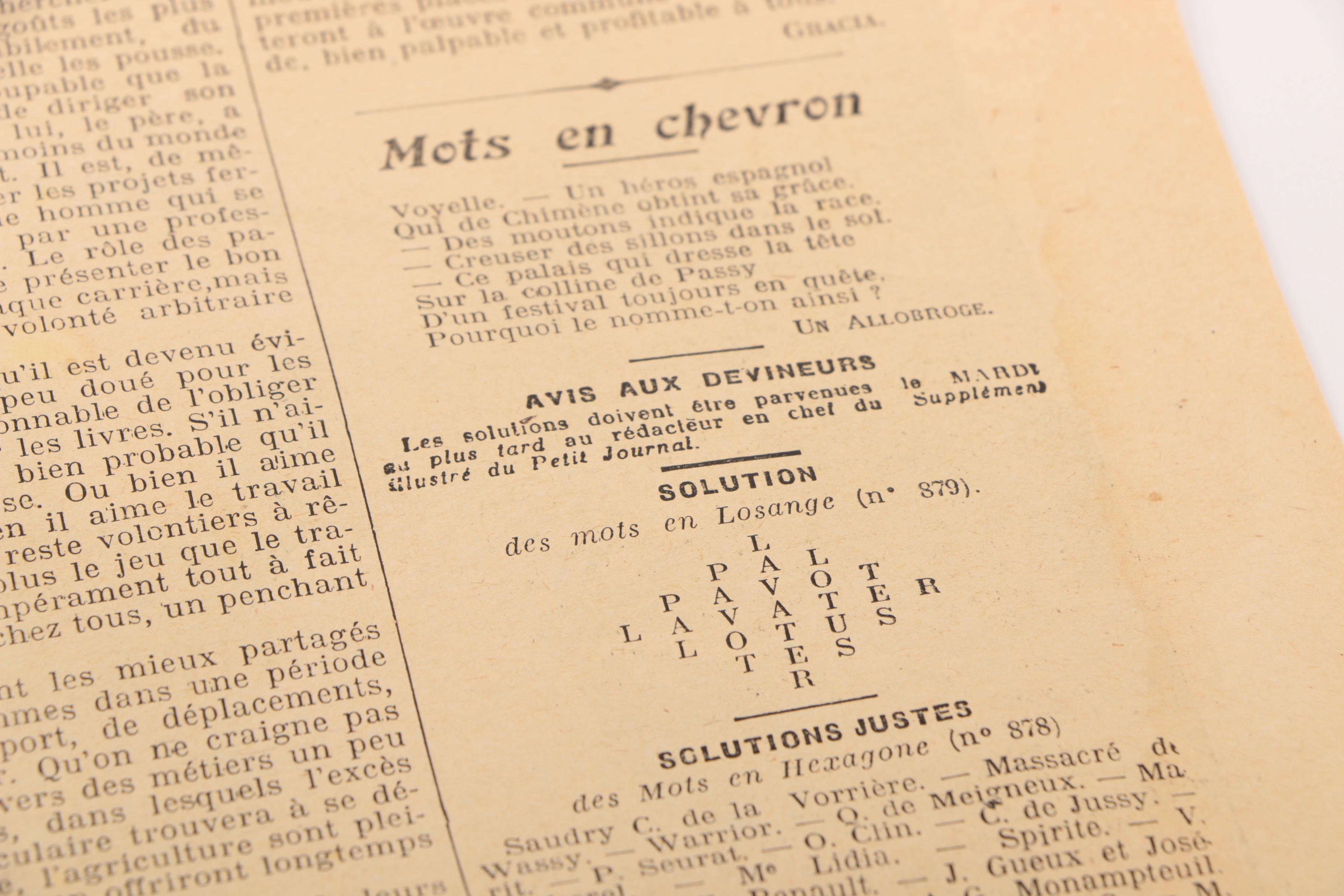 "Le Petit Journal" 1907 Page "Un Duel Terrifiant-- Deux ouvriers forgerons se battent a coups de barres de fer rougies au feu"