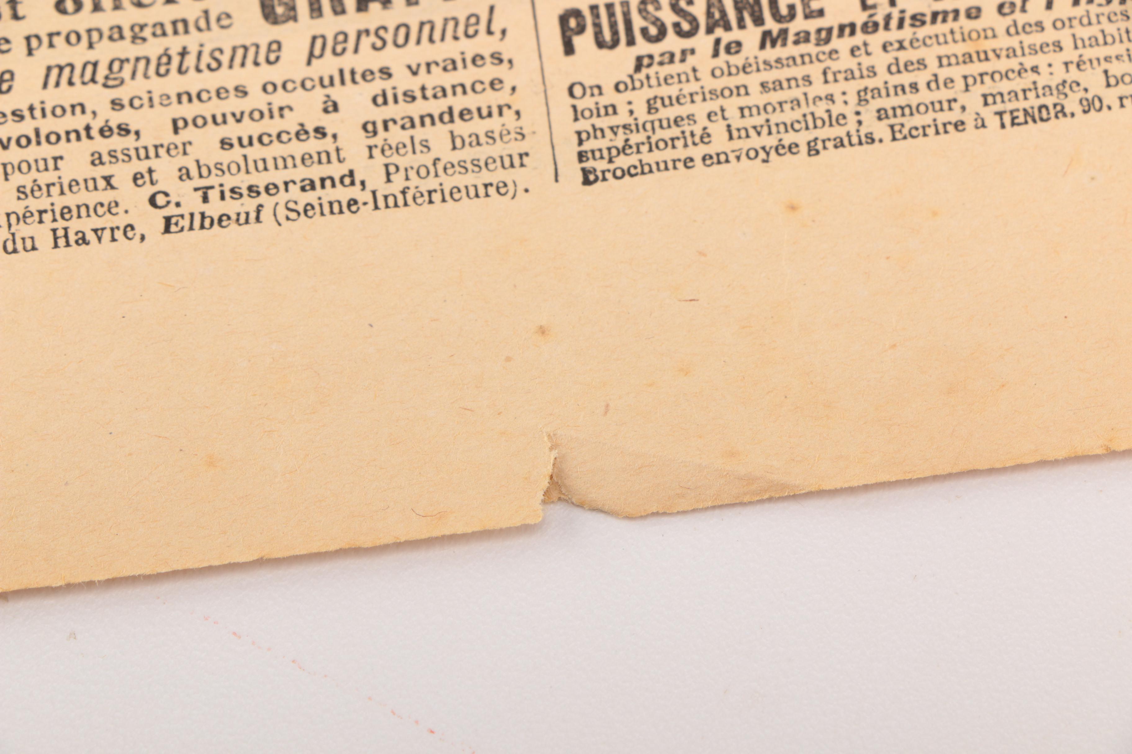 "Le Petit Journal" 1907 Page "Un Duel Terrifiant-- Deux ouvriers forgerons se battent a coups de barres de fer rougies au feu"