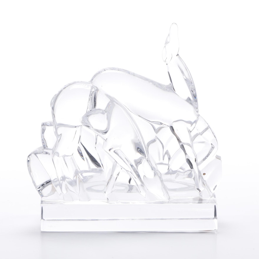 Baccarat Crystal Deer Figurine