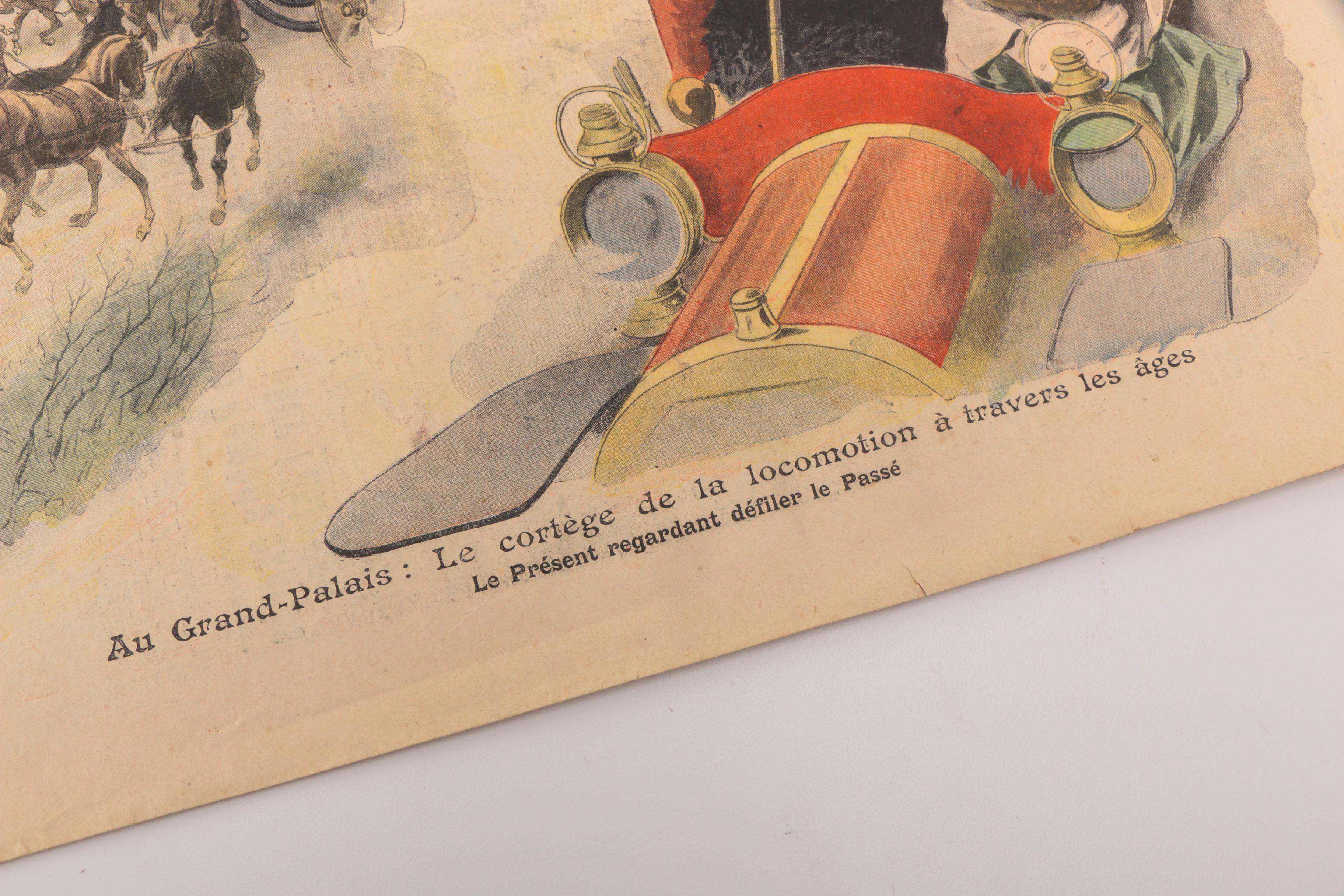 Two Pages From Early 20th Century French Newspaper "Le Petit Journal"