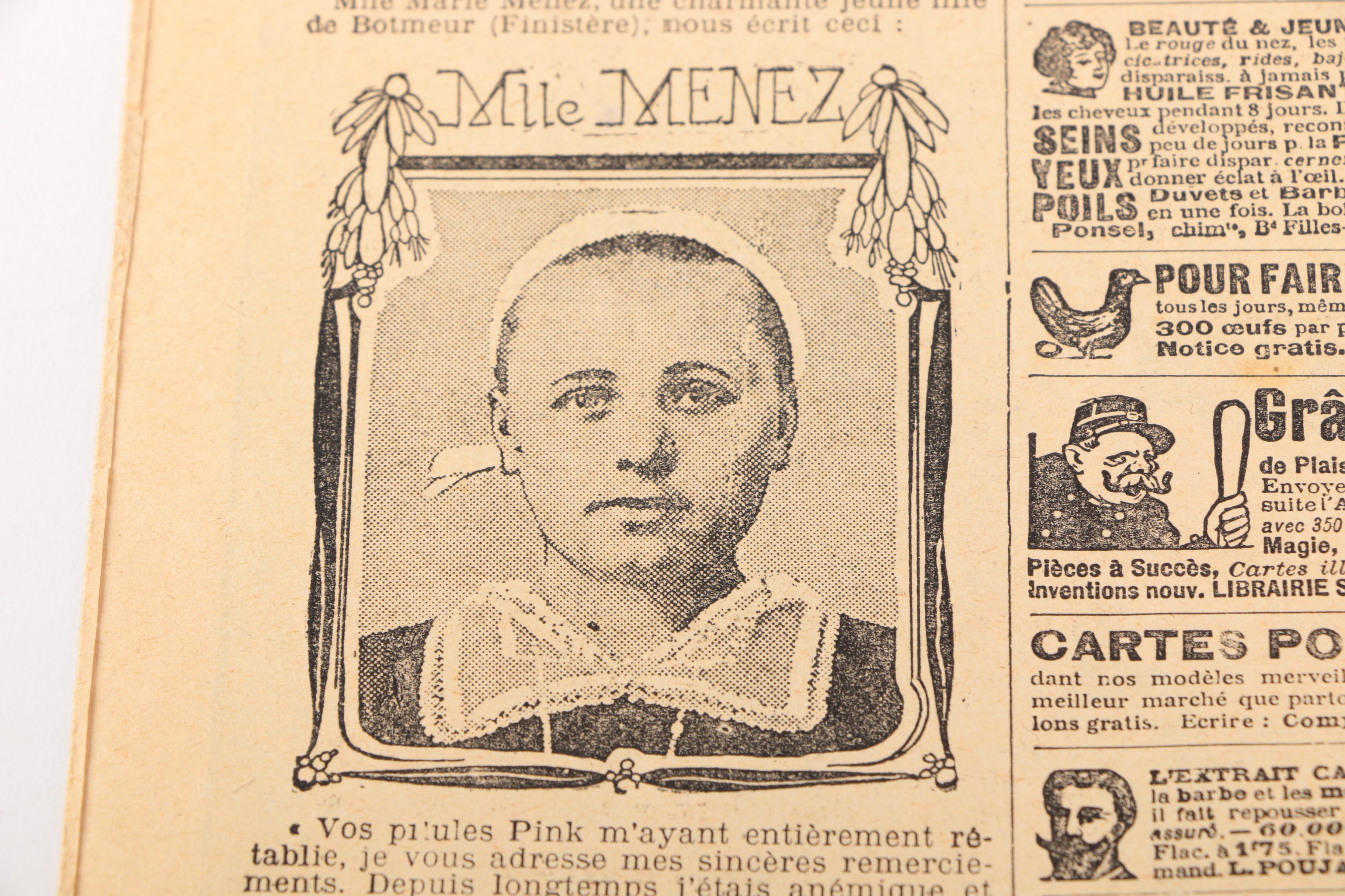 Two Pages From Early 20th Century French Newspaper "Le Petit Journal"