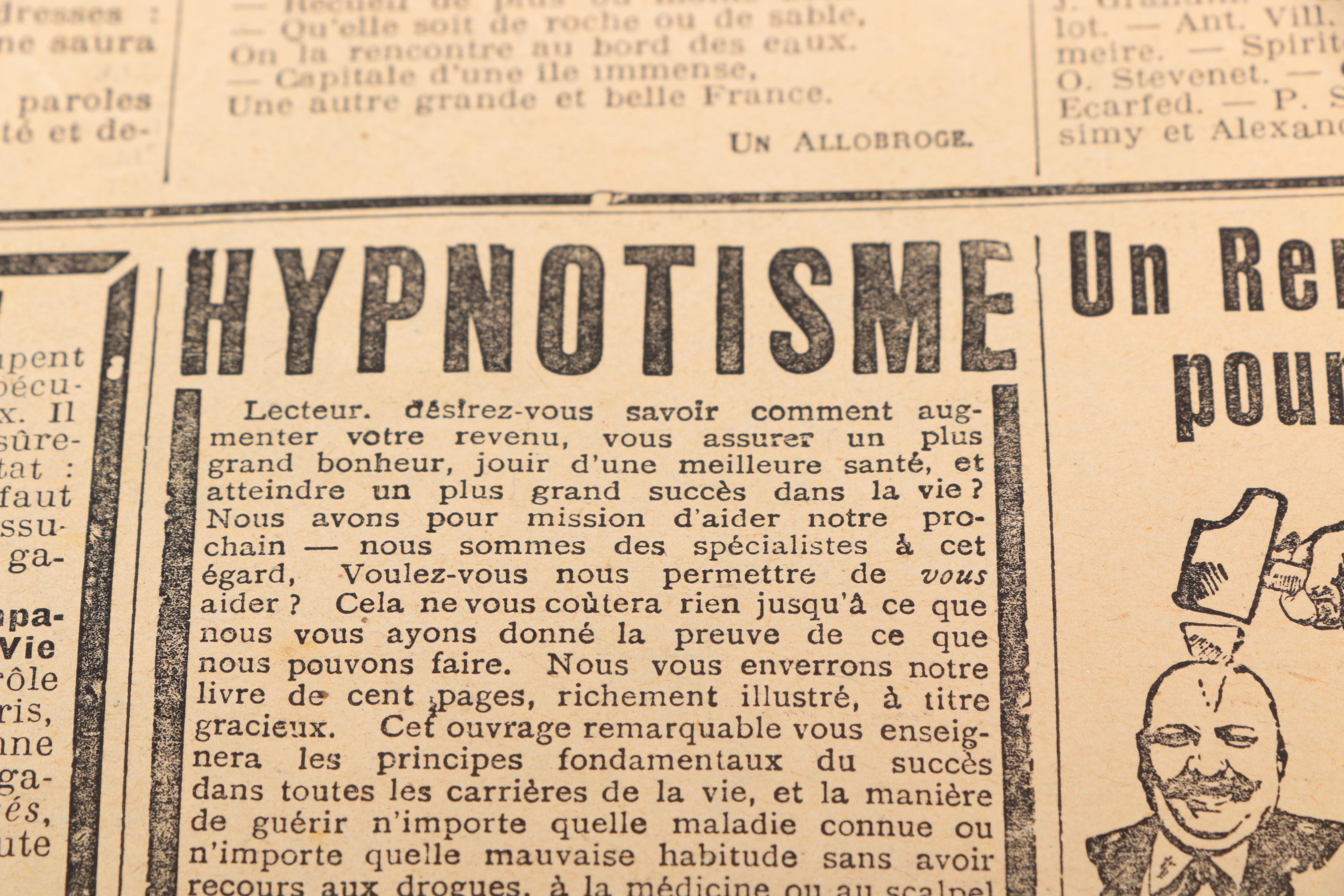 Two Pages From Early 20th Century French Newspaper "Le Petit Journal"