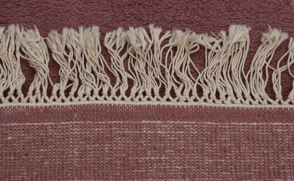 Indian Hand-Knotted Carved "Dilkusha" Wool Area Rug