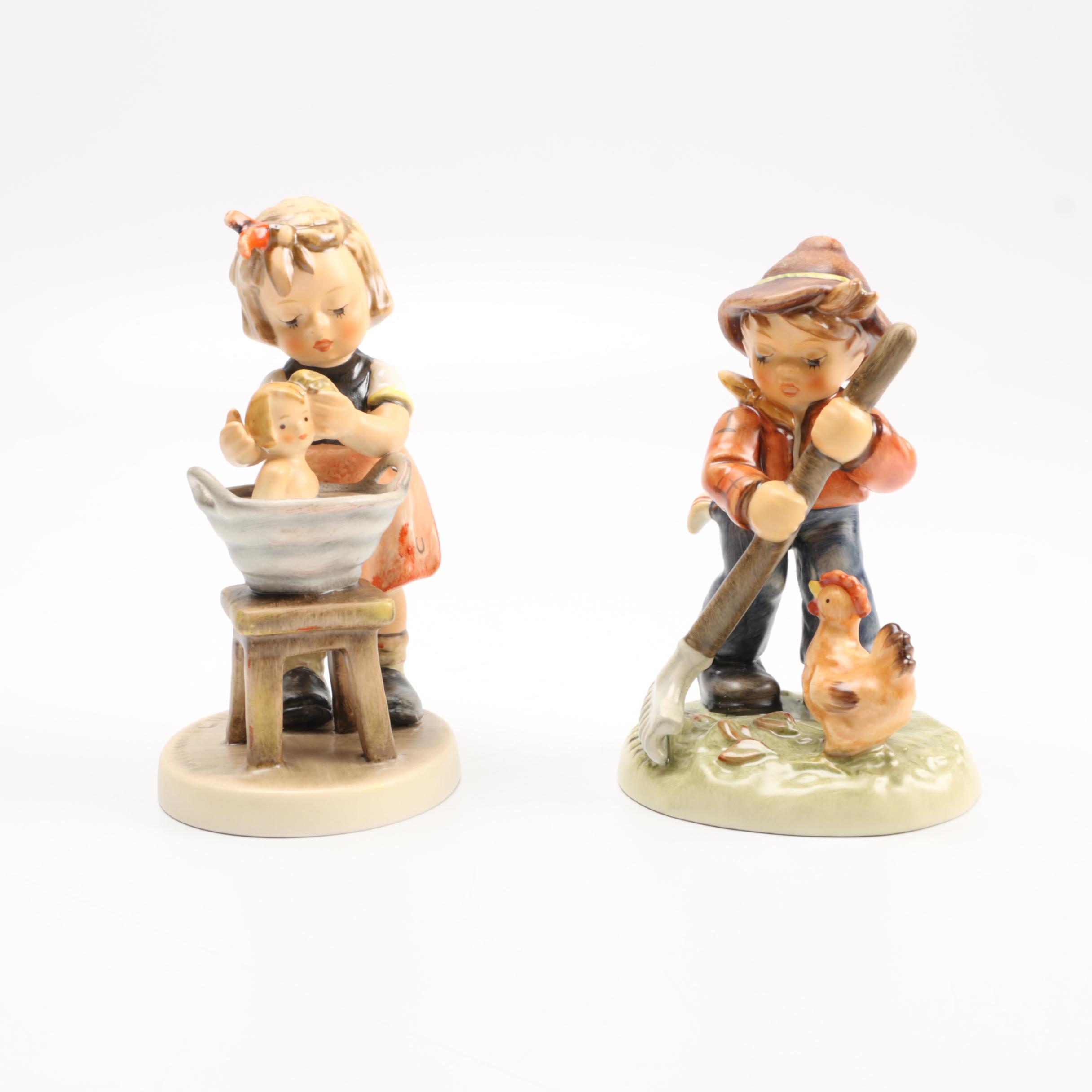 Hummel Figurines Including "Doll Bath"