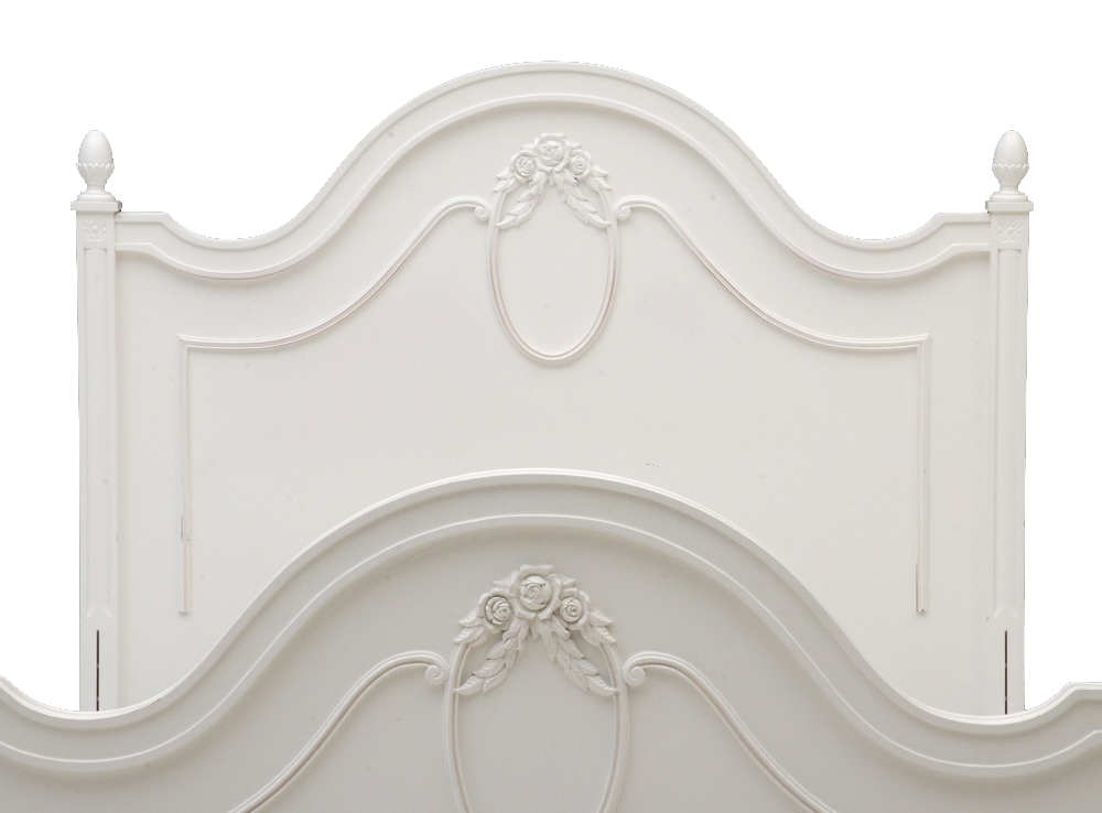 Stanley "Isabella" Full Bed Frame and Nightstand in White