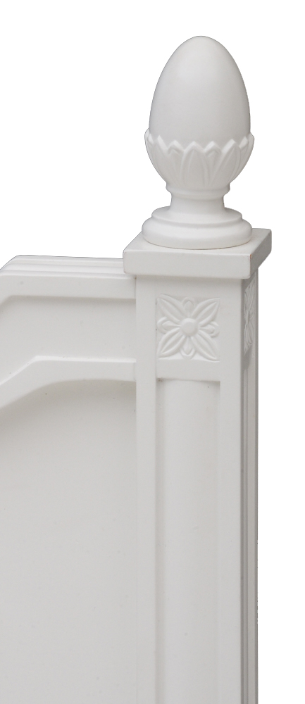 Stanley "Isabella" Full Bed Frame and Nightstand in White