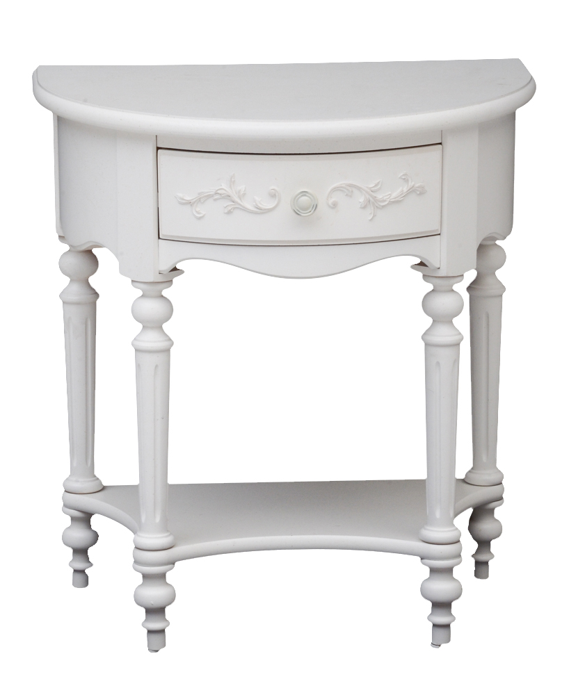 Stanley "Isabella" Full Bed Frame and Nightstand in White