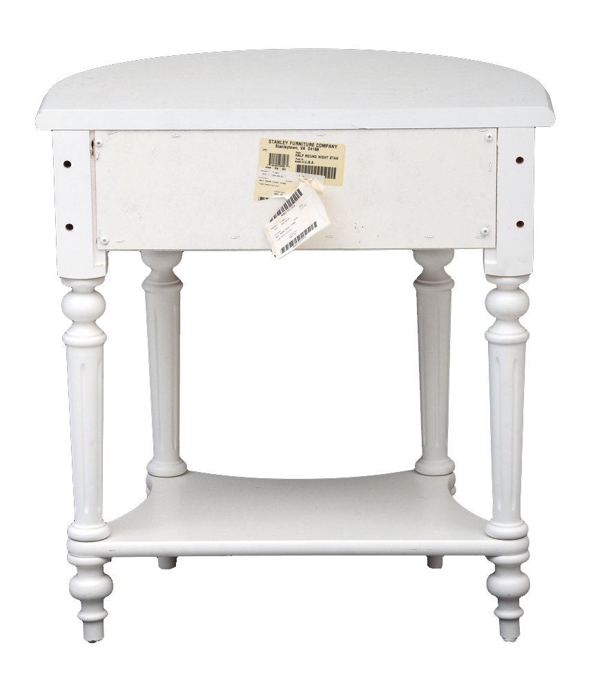 Stanley "Isabella" Full Bed Frame and Nightstand in White