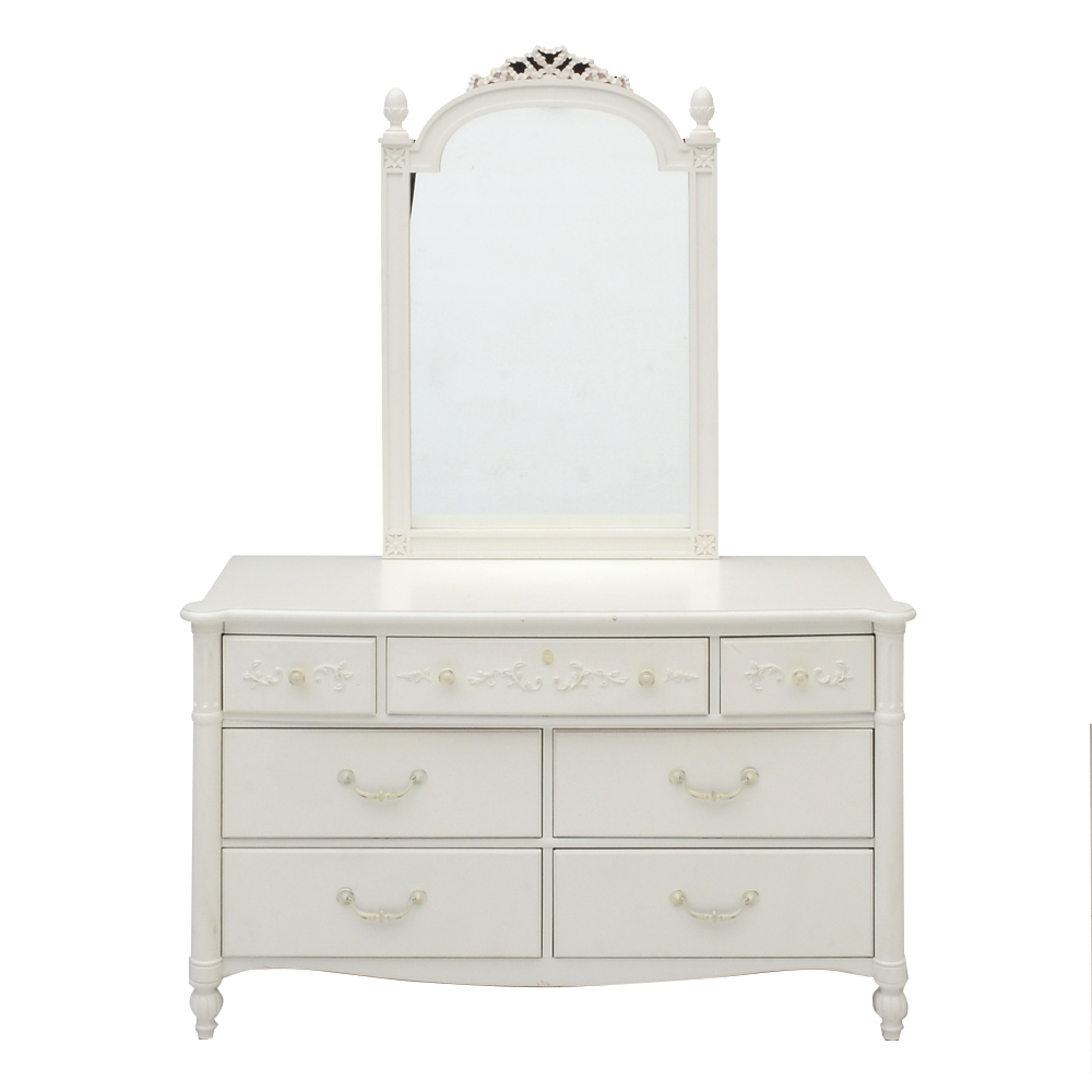 Stanley "Isabella" Dresser in White with Mirror