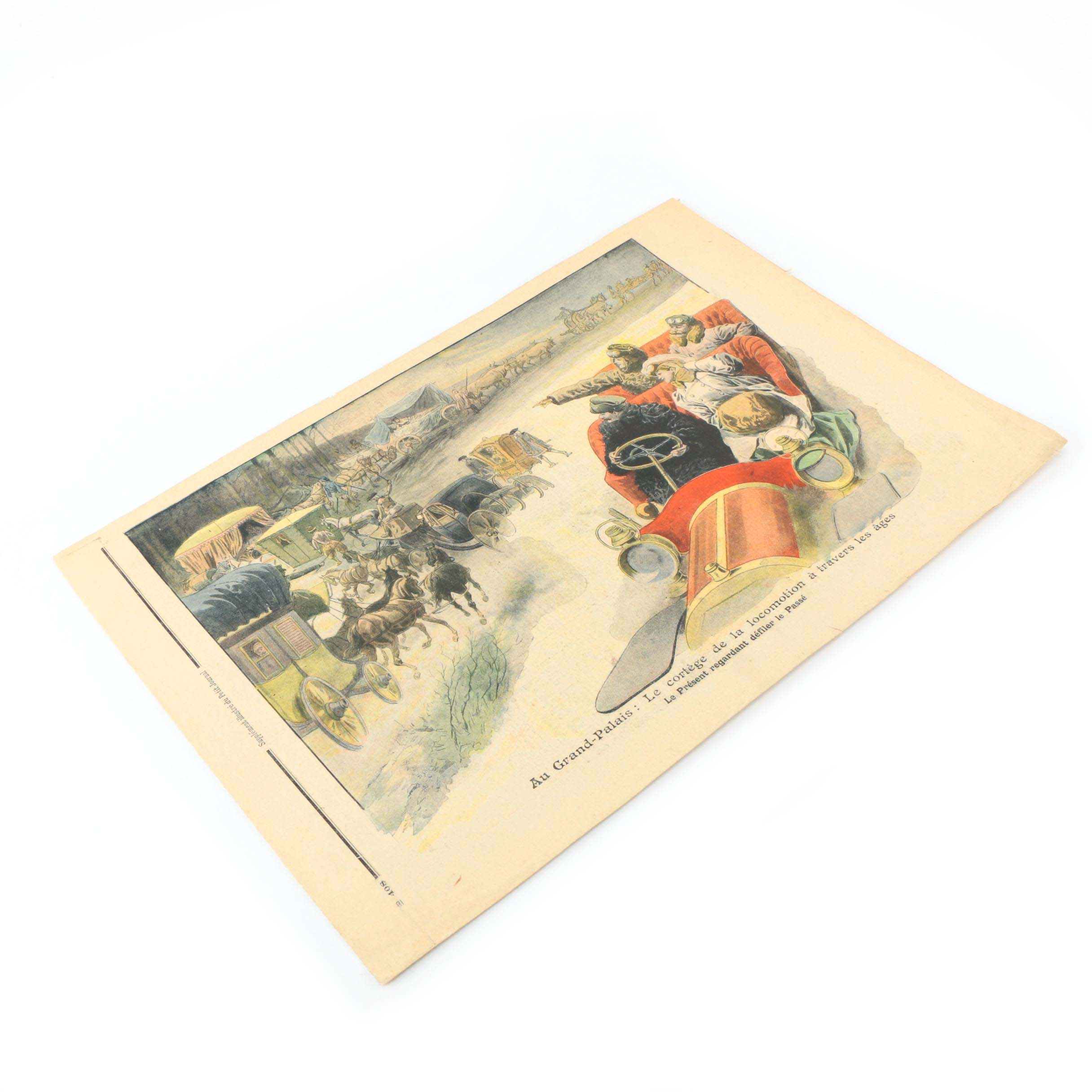 Two Pages From Early 20th Century French Newspaper "Le Petit Journal"