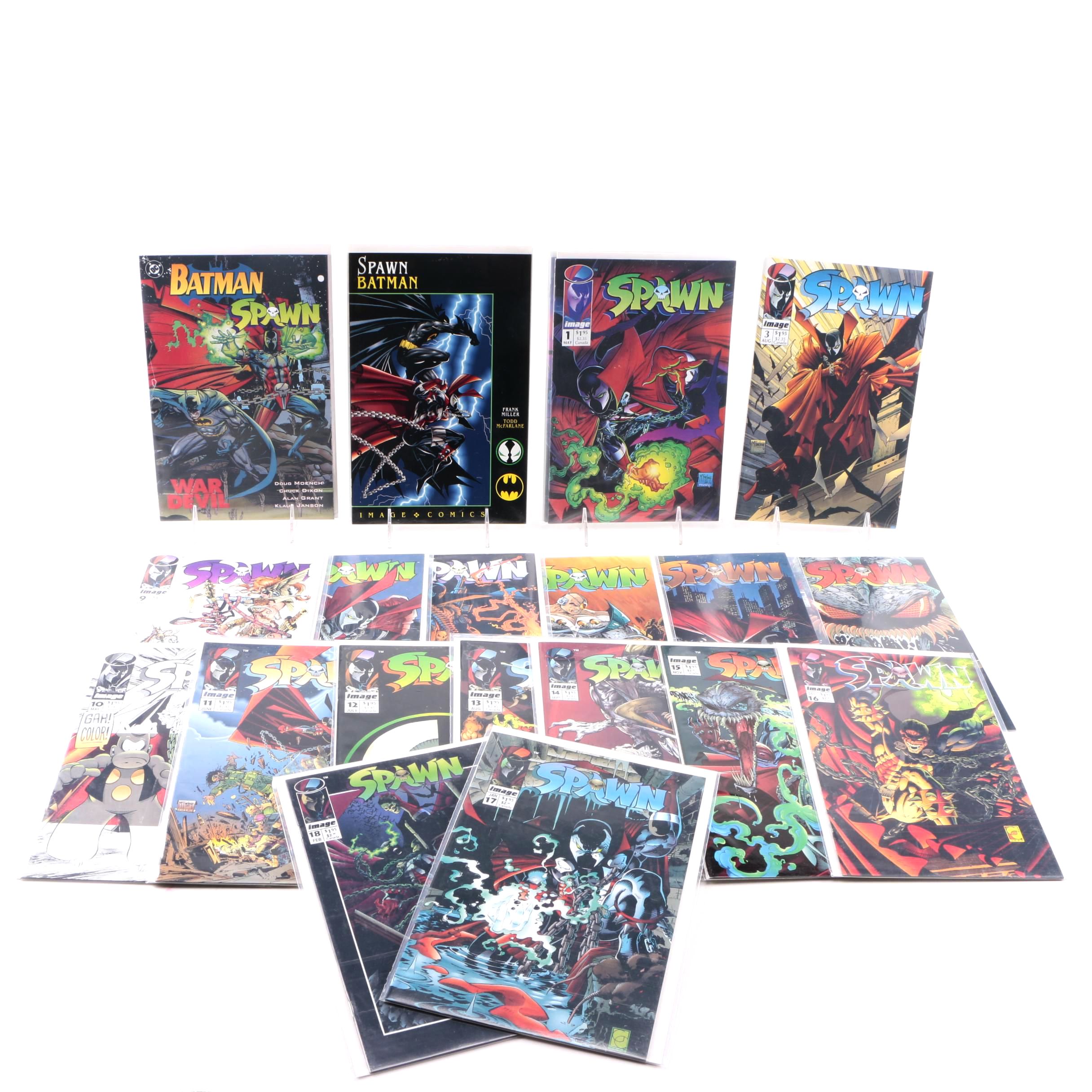 "Spawn" Issues 1-18 and "Batman Spawn" Graphic Novels