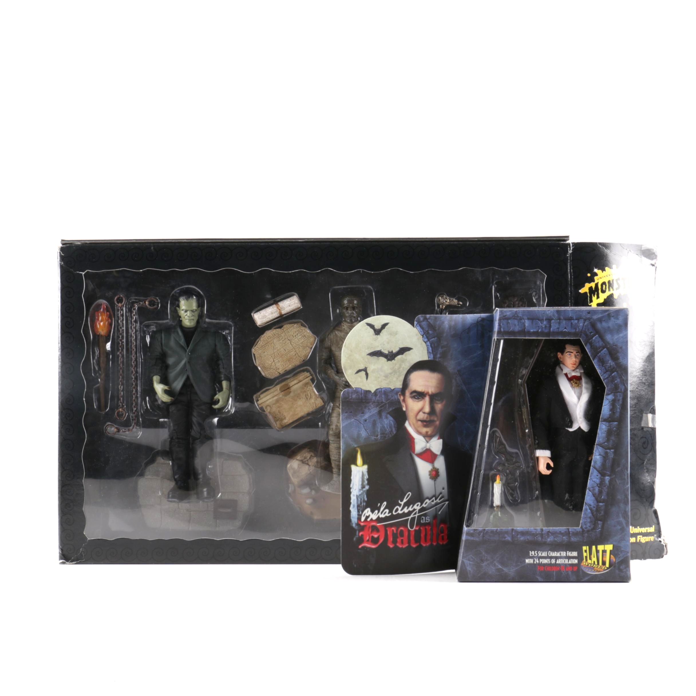Collection of Classic Hollywood Monster Action Figures