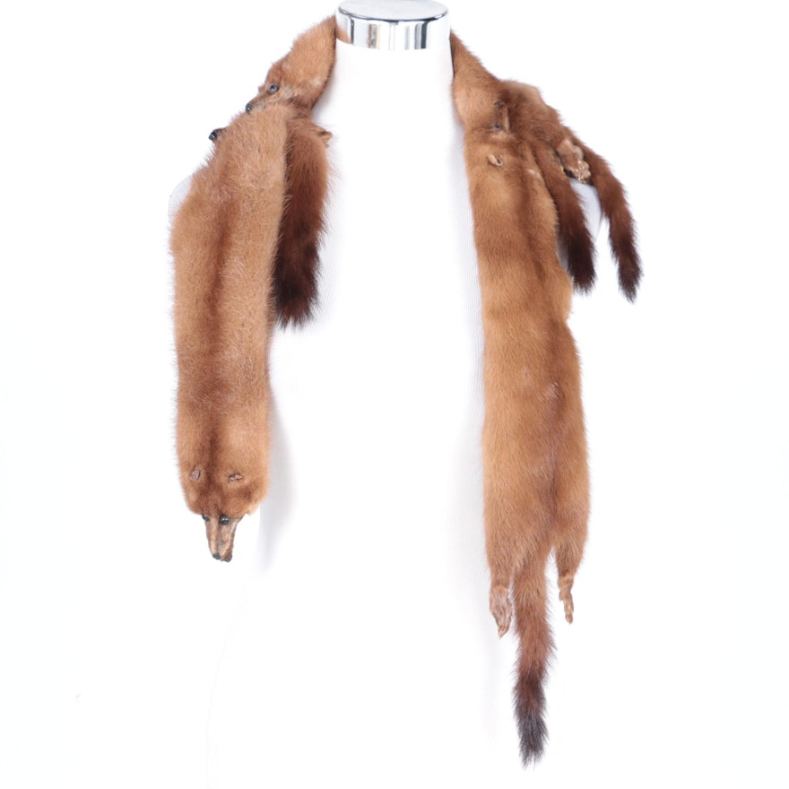 Vintage Mink Fur Stole