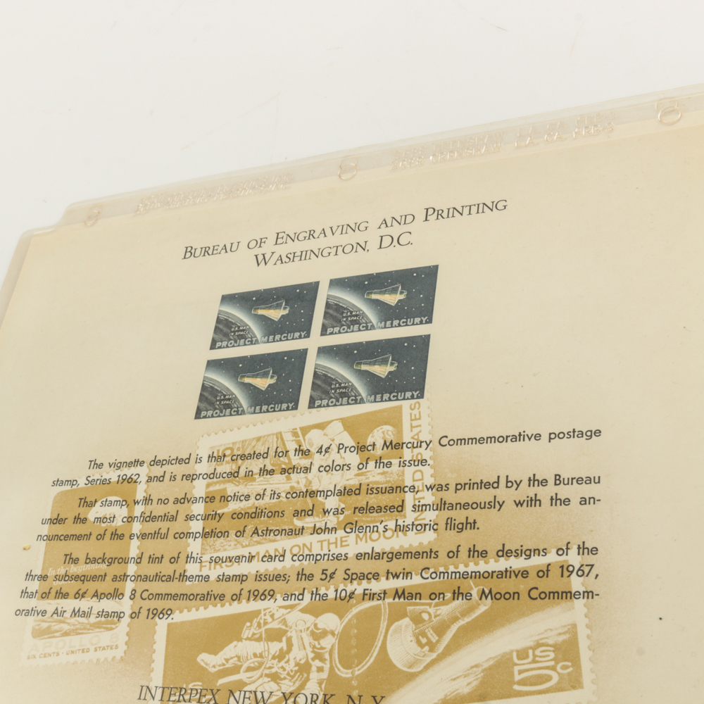 Collection of Stamps, Stamp Blocks, and Stamp Catalogs